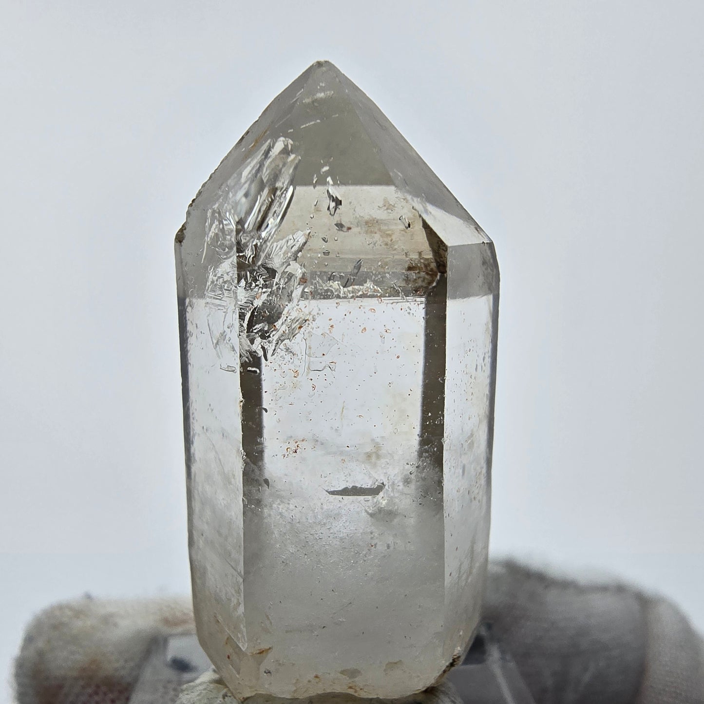 Enhydro Phantom Smoky Quartz Tip 1x Bubble Goboboseb, Namibie 42*17*16mm