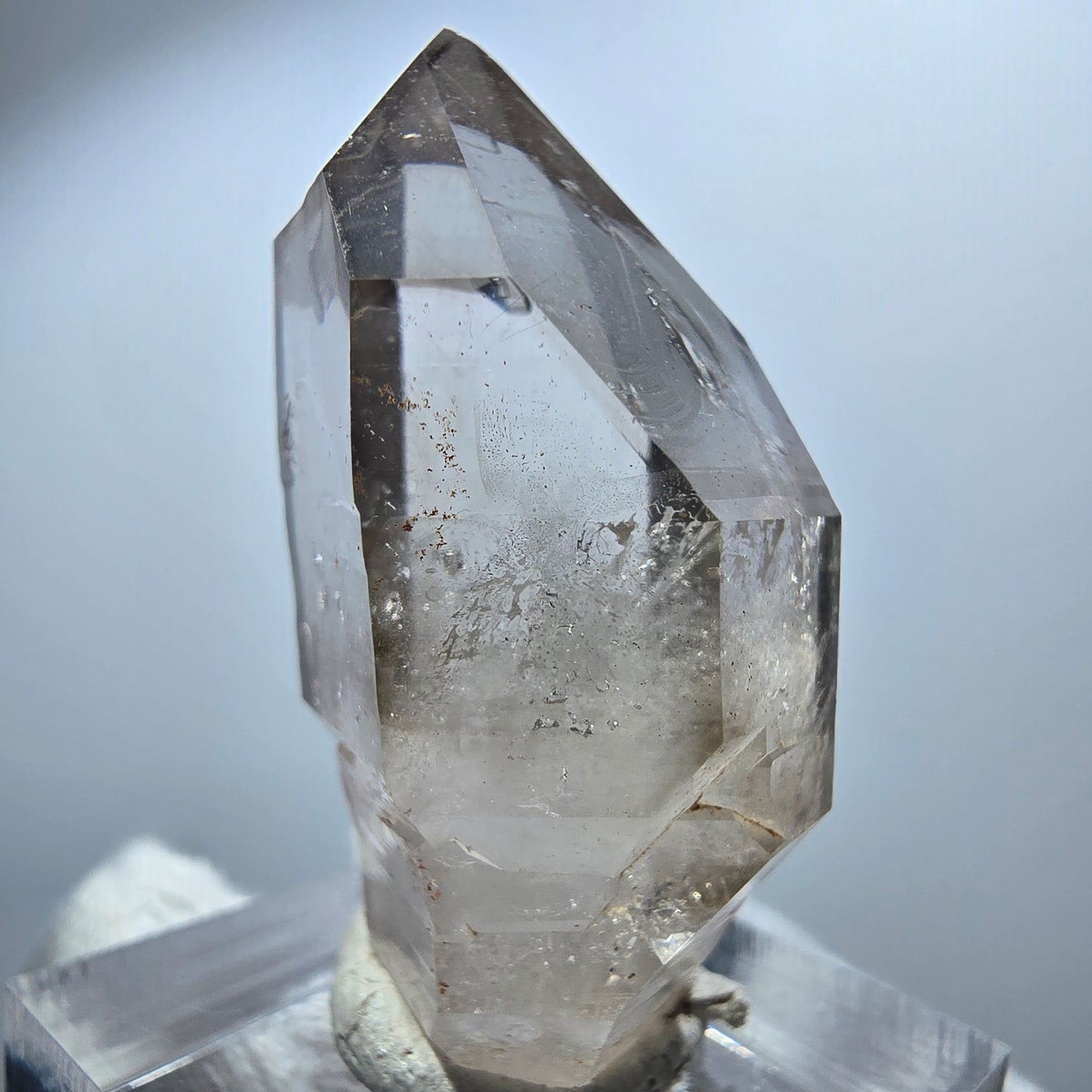 Enhydro Phantom Smoky Quartz Scepter, 1x Bubble Goboboseb, Namibia 40*22*16mm