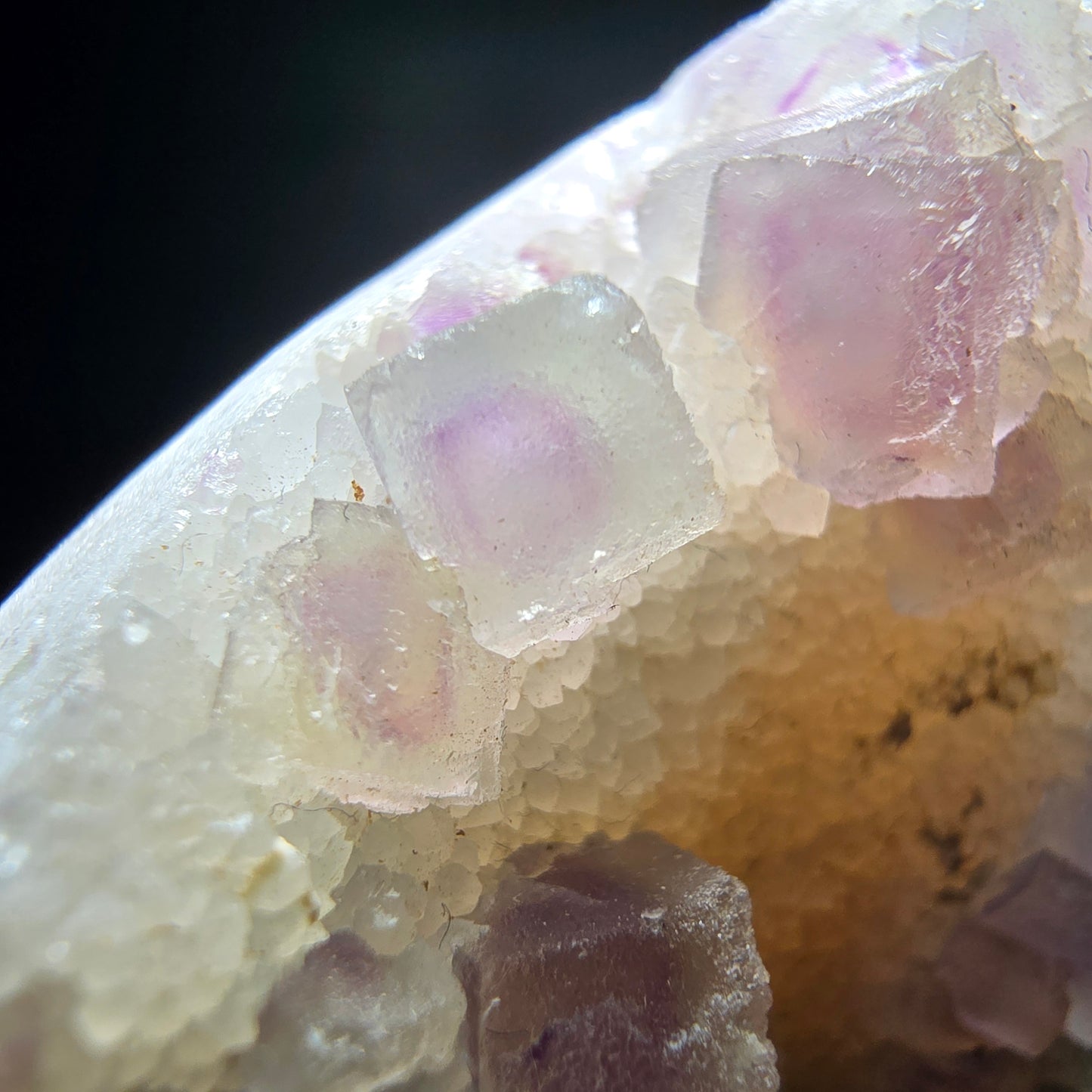 Cube de fluorite fantôme vert violet, spécimen de quartz Omehane, Namibie 55*42*18mm