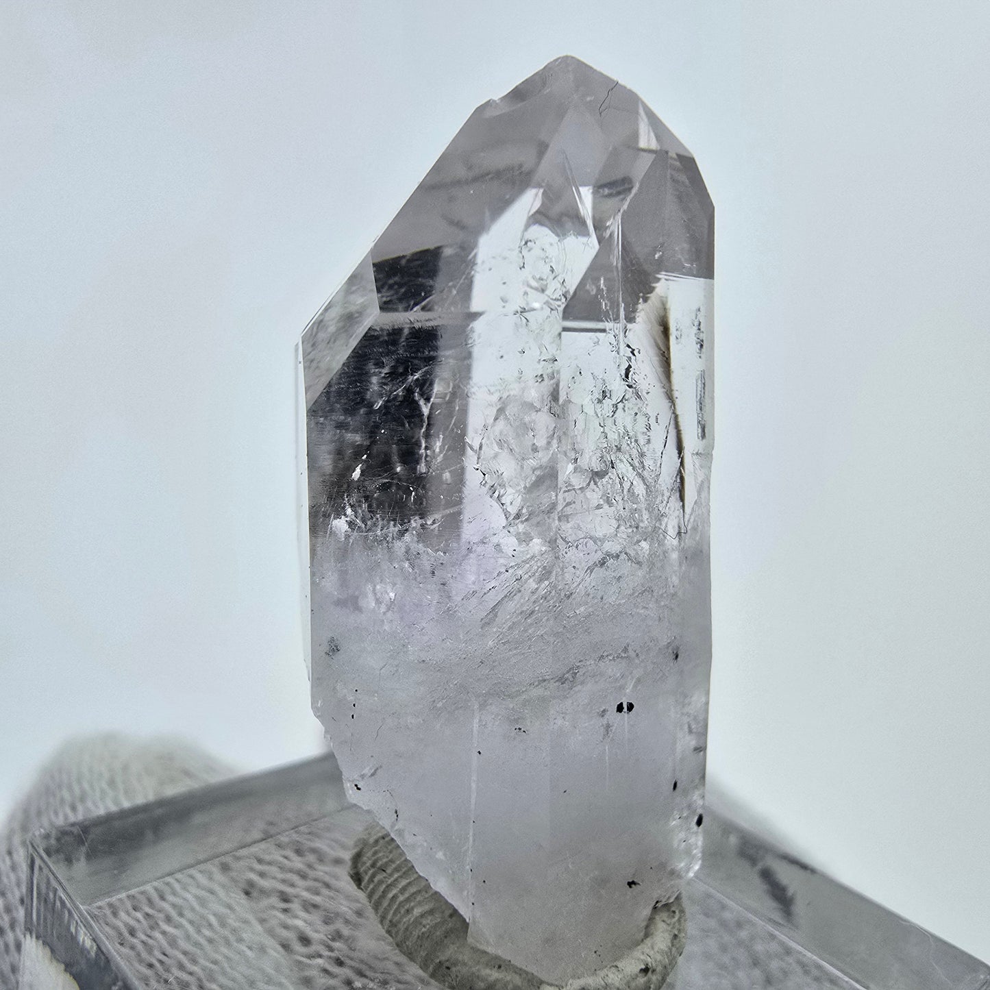 Enhydro Phantom Amethyst mit Hämatit Streep Mine, Goboboseb, Namibia 35*19*17mm