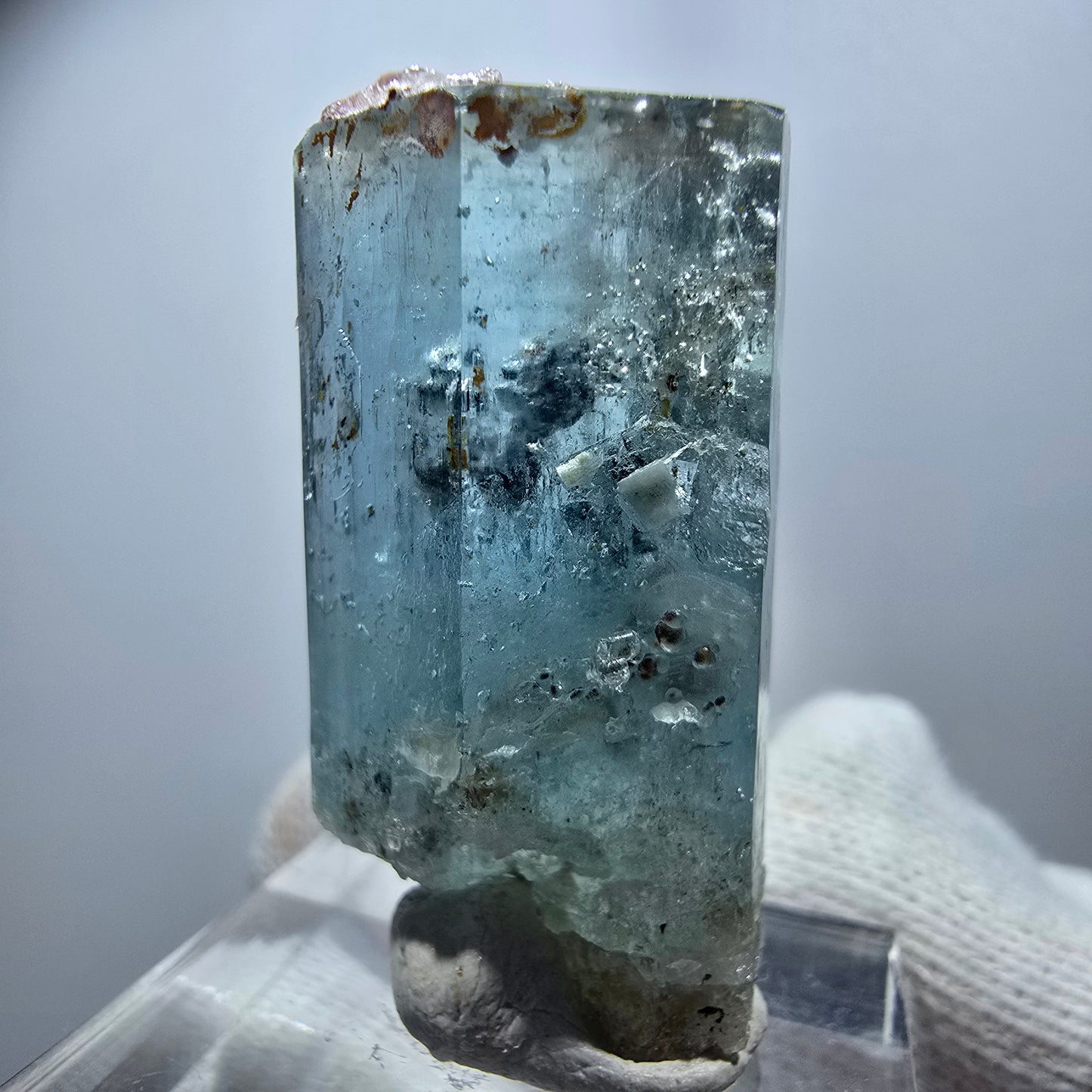 Seltener Aquamarin X mit Hyalit Erongo, Namibia 33*16*15mm