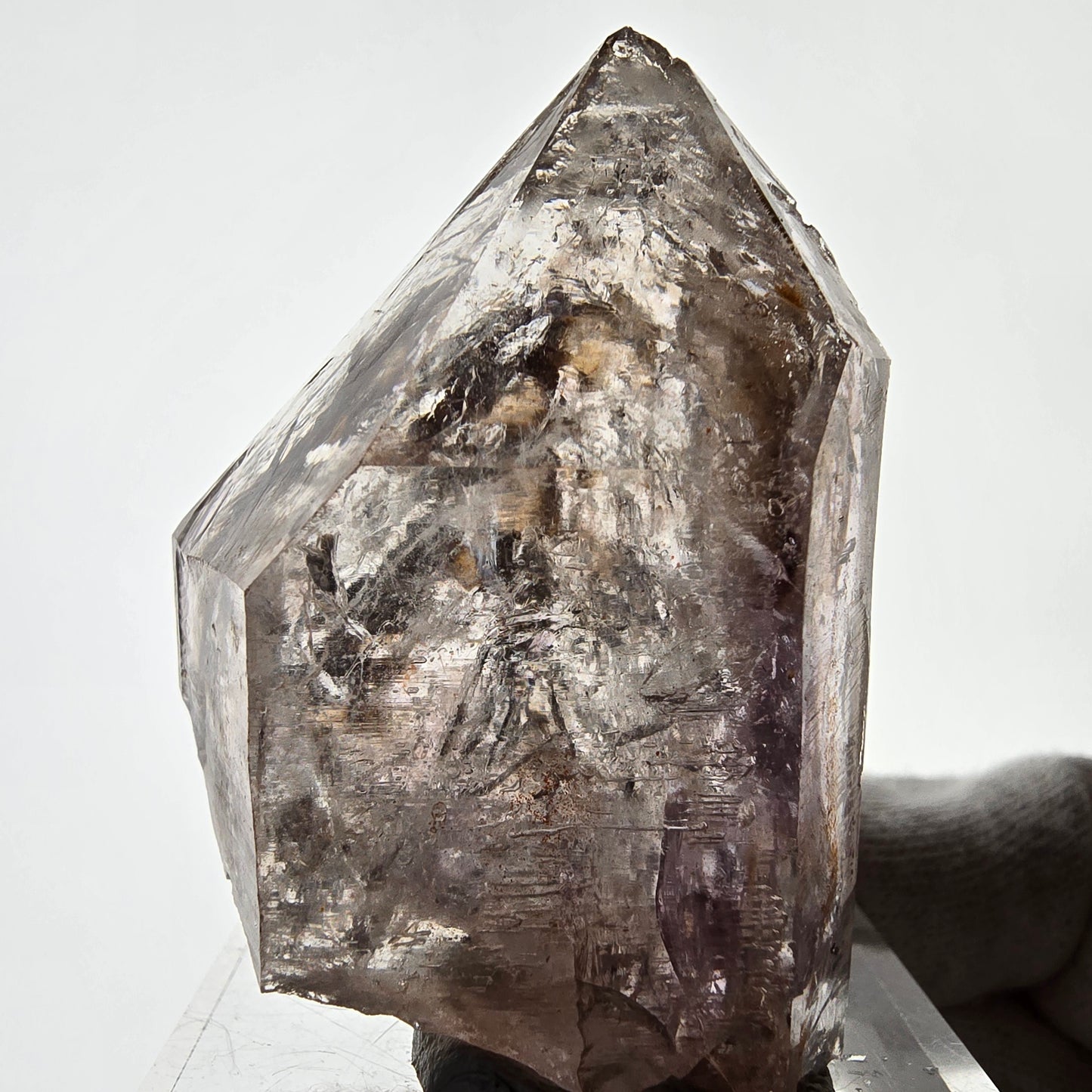 Enhydro Skeleton Amethyst Scepter, 5x Bubble (large) Valentine Pocket, Namibia 61*43*29mm