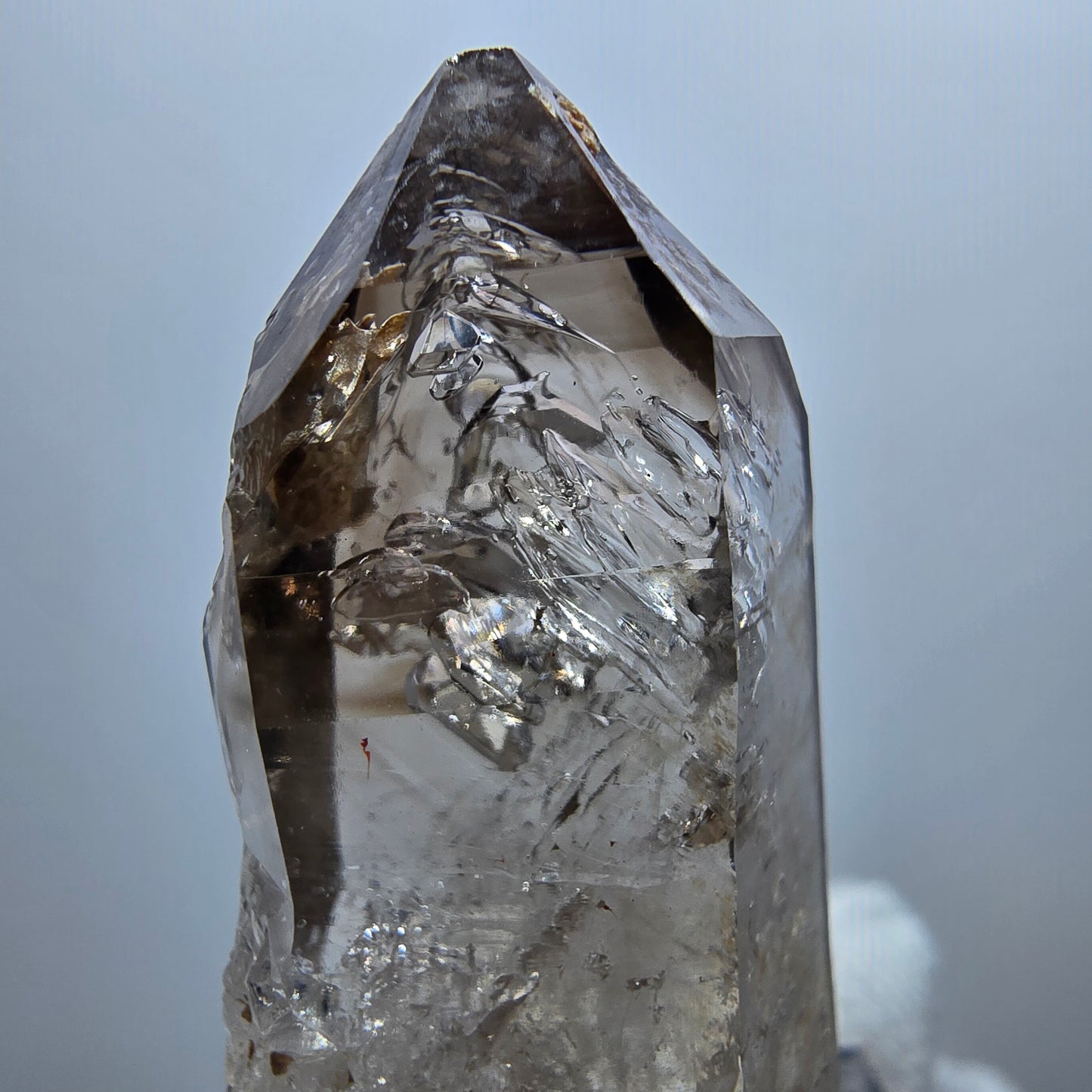 Enhydro Phantom Smoky Quartz Scepter, 2x Bubble Goboboseb, Namibia 40*18*11mm