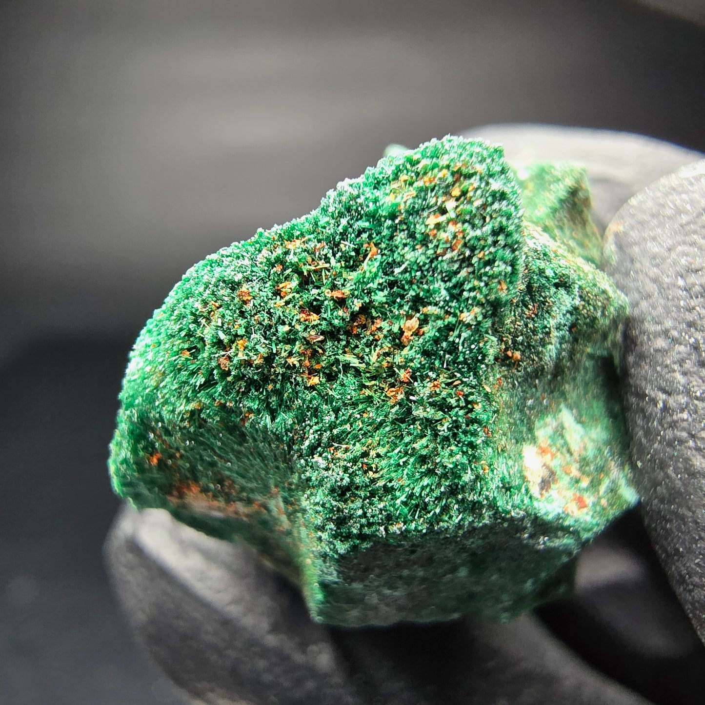 Seltene Malachit Stufe, grün Kaokoveld, Namibia 28*22*21mm Mineraliensammlung