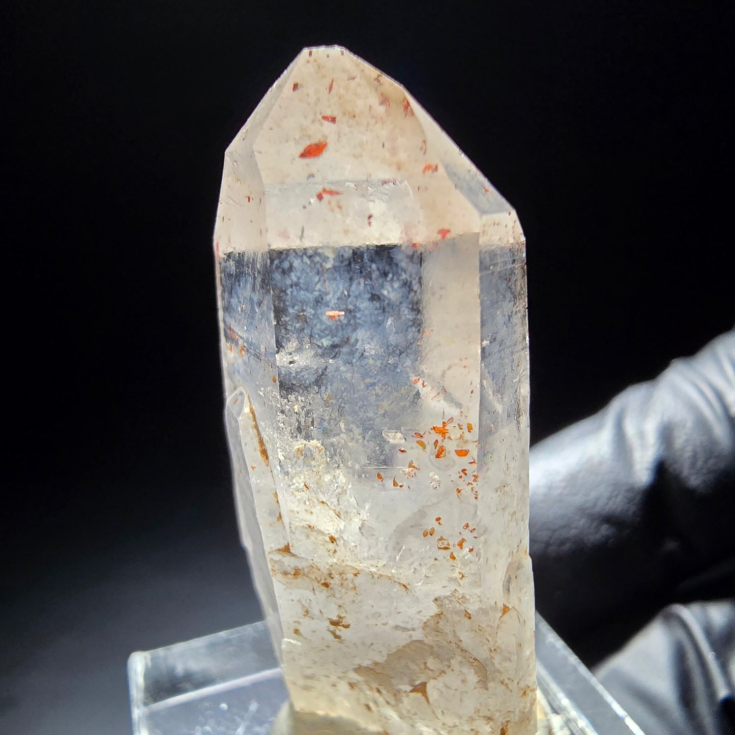 Klarer Phantom Rauchquarz mit Eisen-Einschlüssen Goboboseb, Namibia 39*16*13mm