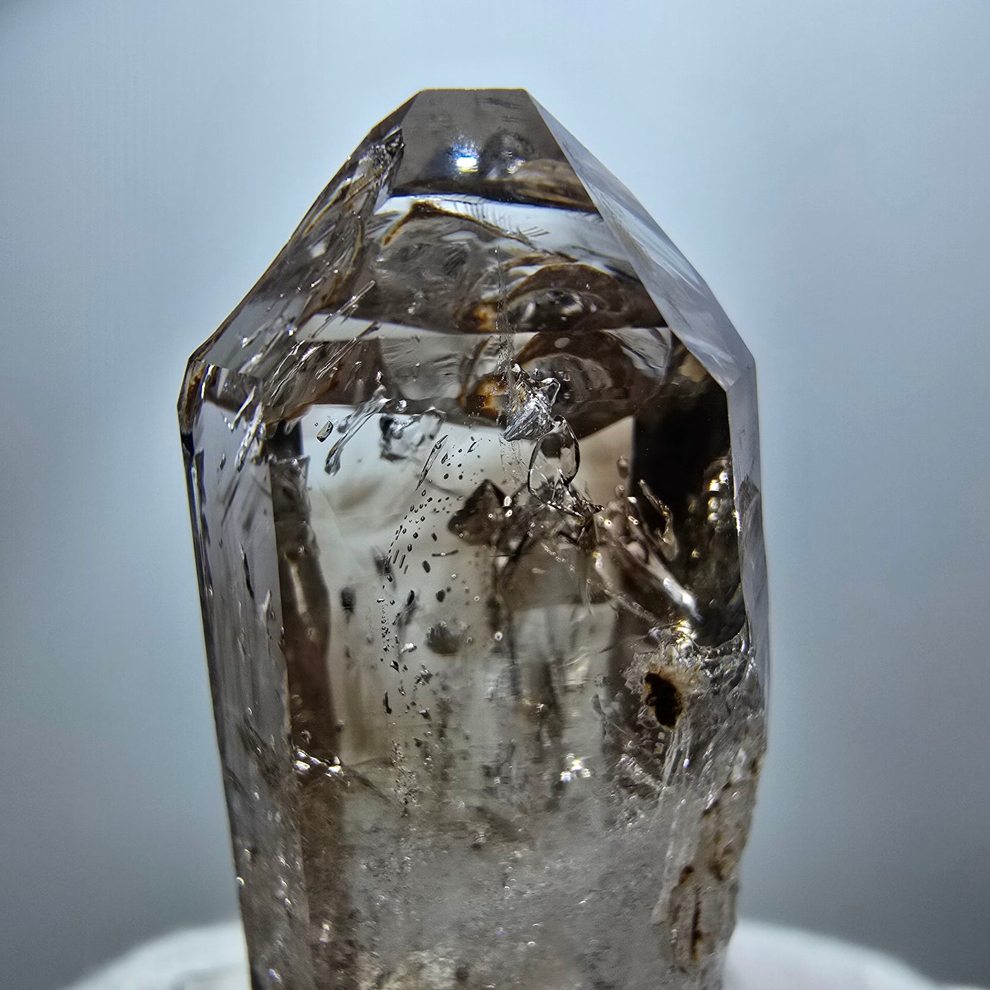 Clear Phantom Smoky Quartz Double Terminated Specimen Goboboseb, Namibia 41*18*11mm