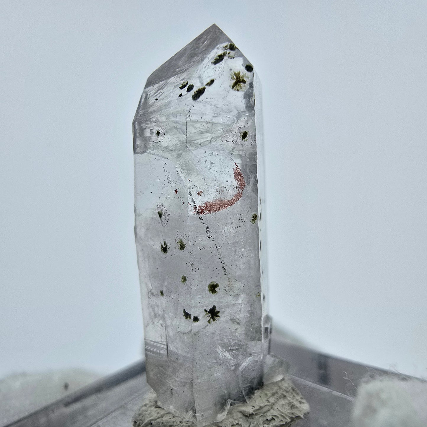 Phantom Hämatit Epidot Amethyst Kristall Streep Mine Goboboseb Namibia 29*10*8mm