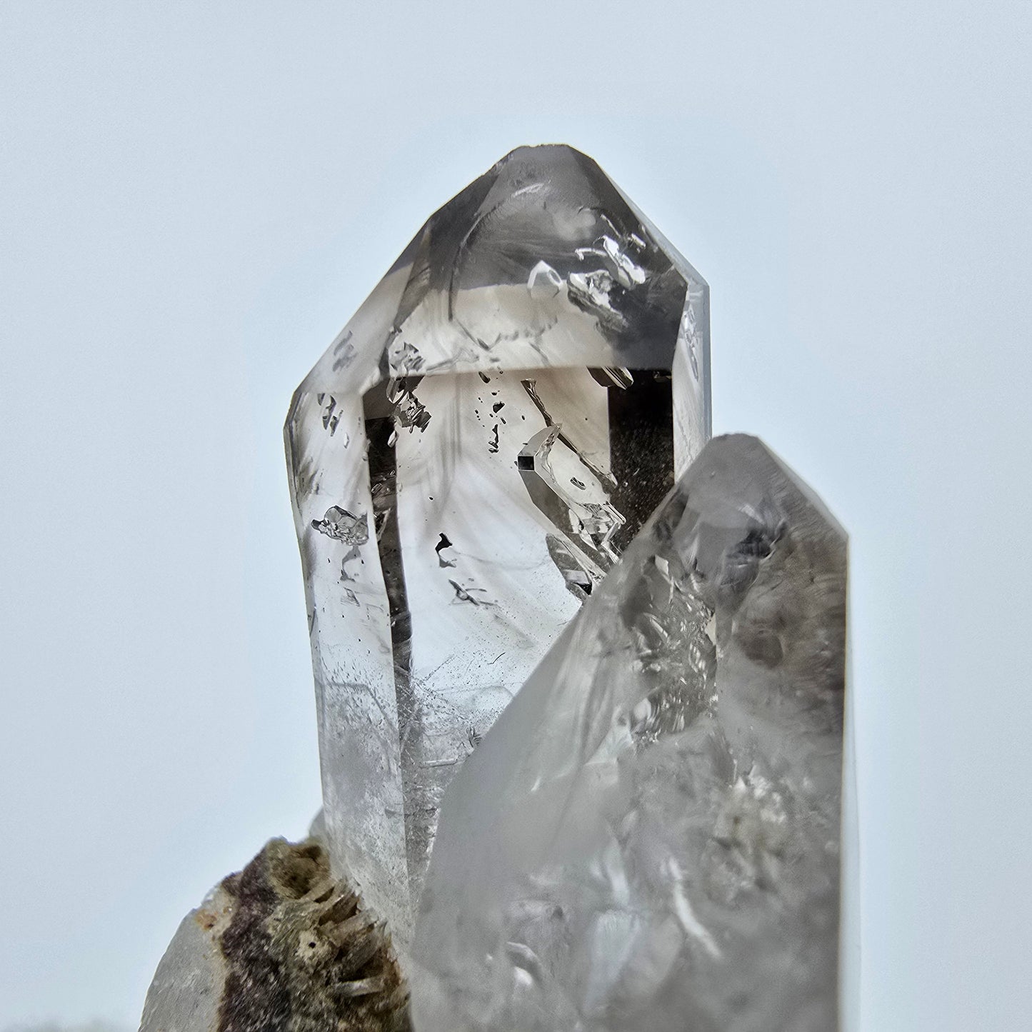 Klare Phantom Rauchquarz Zepter Stufe Goboboseb, Namibia 39*21*20mm