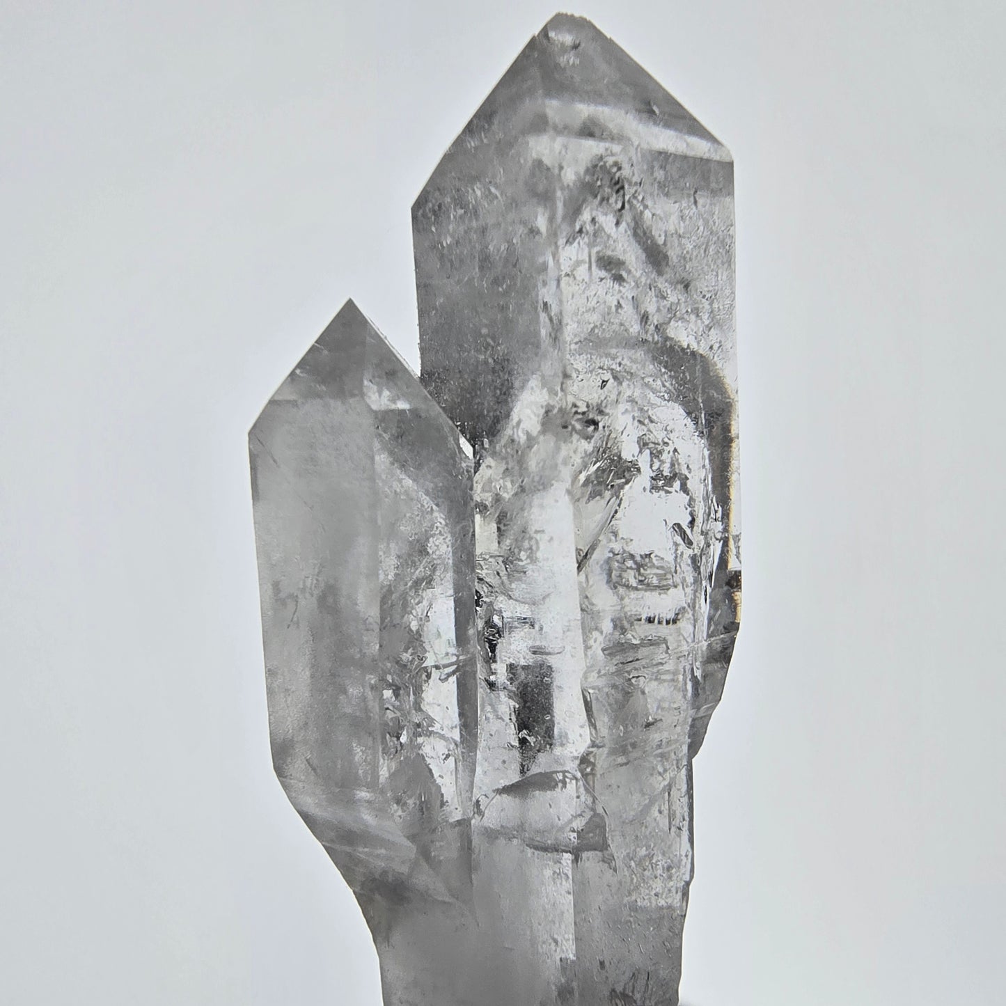 Sceptre de poche Saint-Valentin en quartz fumé fantôme squelette, Namibie 61 x 20 x 16 mm