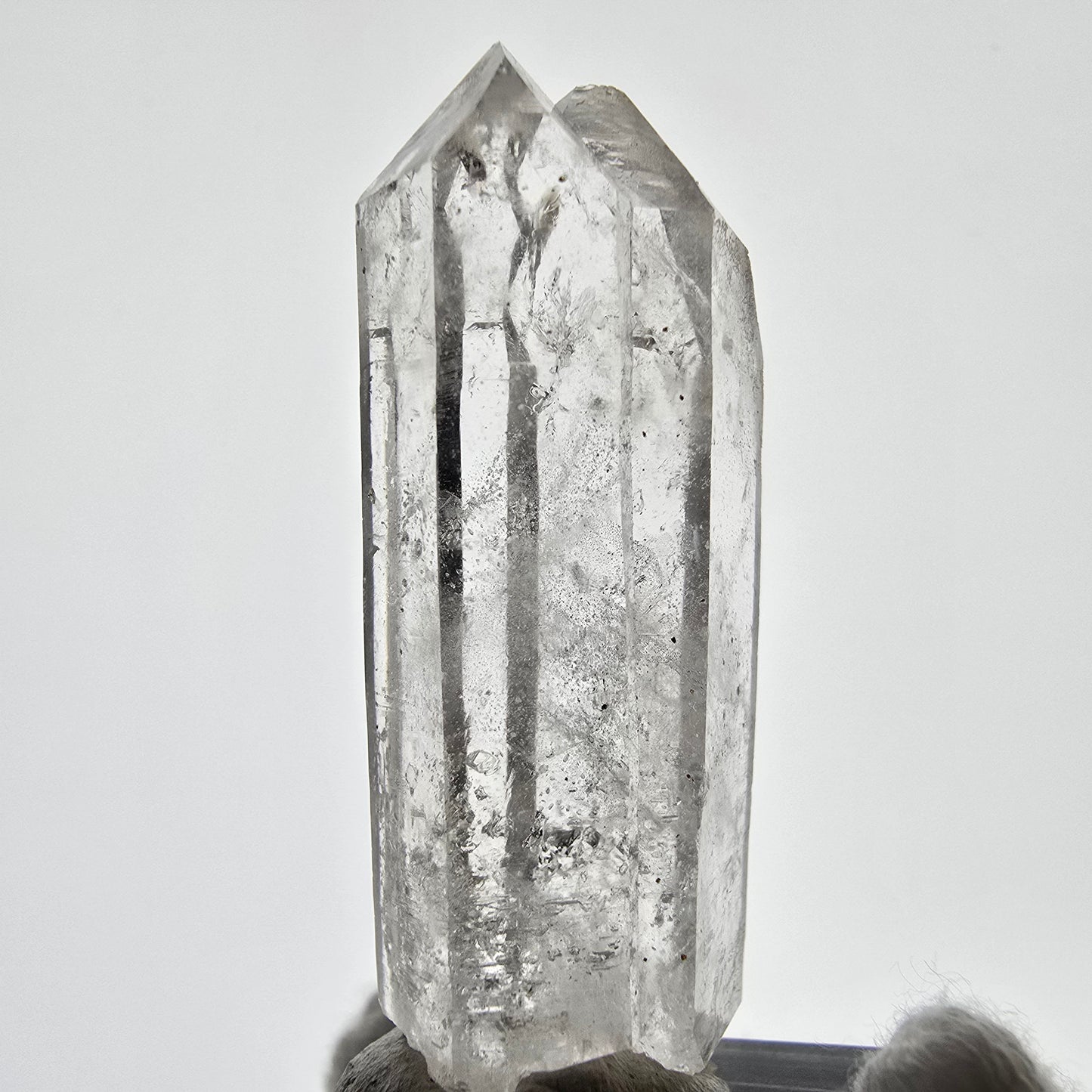 Sceptre DT en quartz fumé squelette Enhydro, 1x pochette Saint-Valentin à bulles, Namibie 50 x 20 x 14 mm