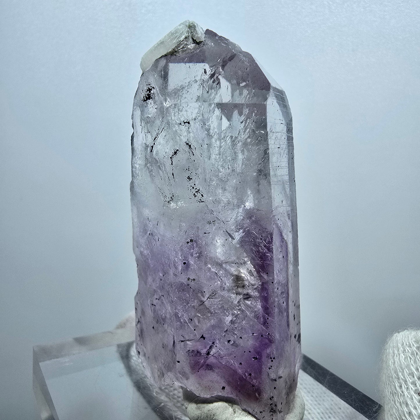 Hématite améthyste fantôme Enhydro, 2x Bubble Streep Mine Gobobo Namibie 62*32*22mm