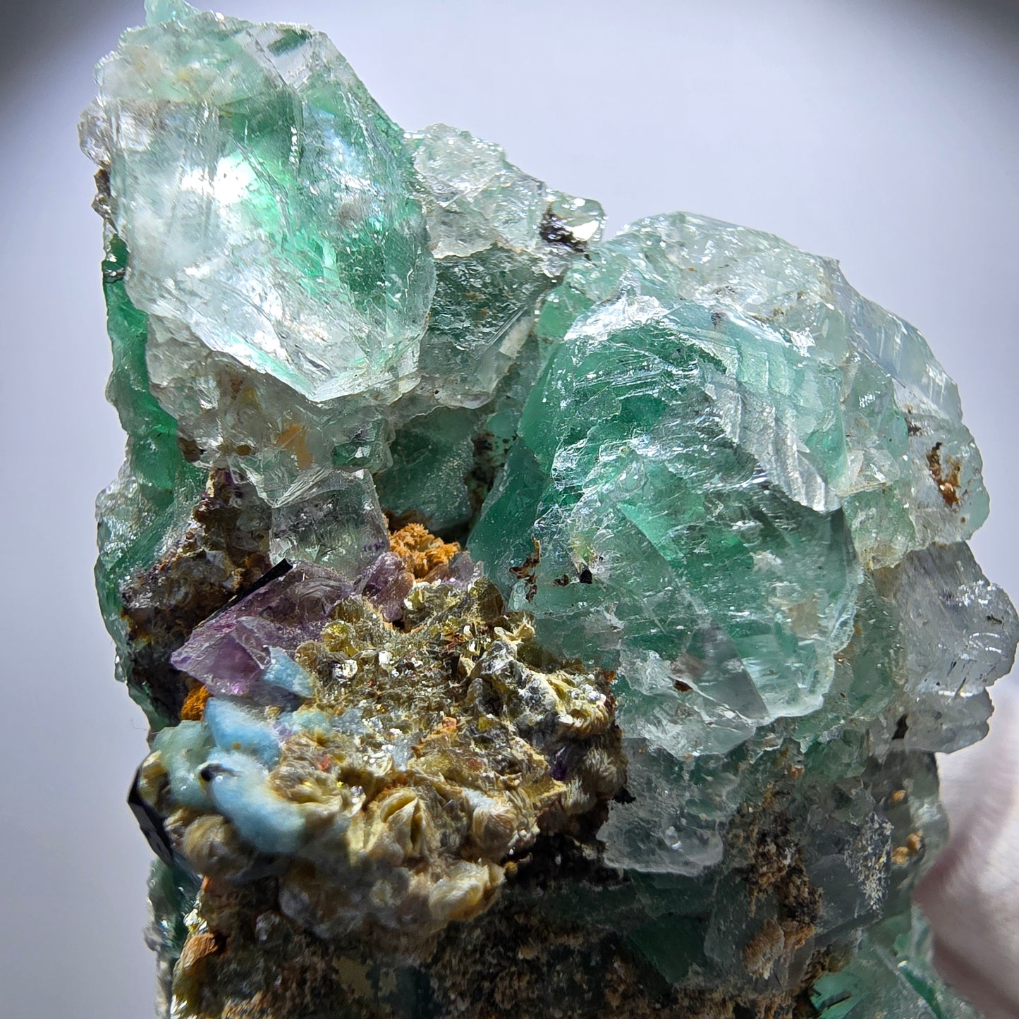 Phantom Fluorite Muscovite Schörl Tourmaline Orthoclase Erongo, Namibia 83*55*29mm