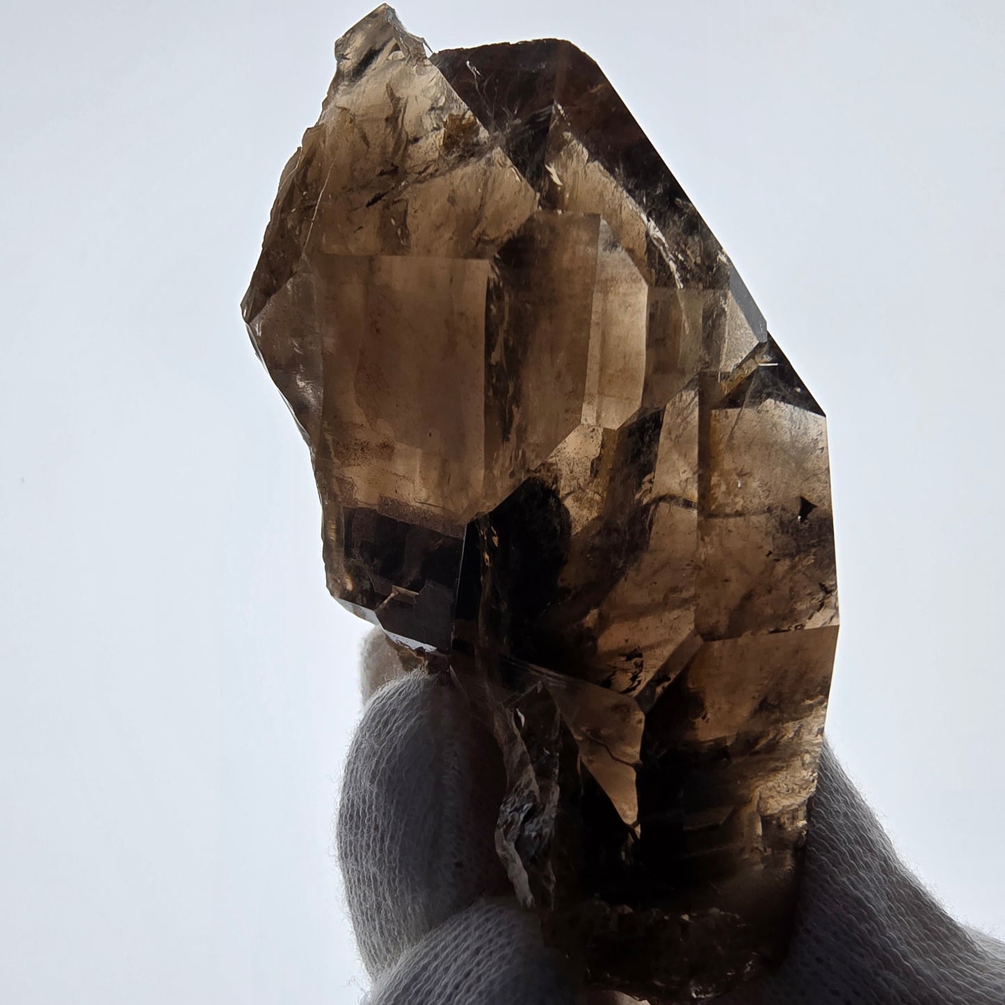 Skeleton Phantom Smoky Quartz Scepter Cluster Valentine Pocket, Namibia 98*54*46mm