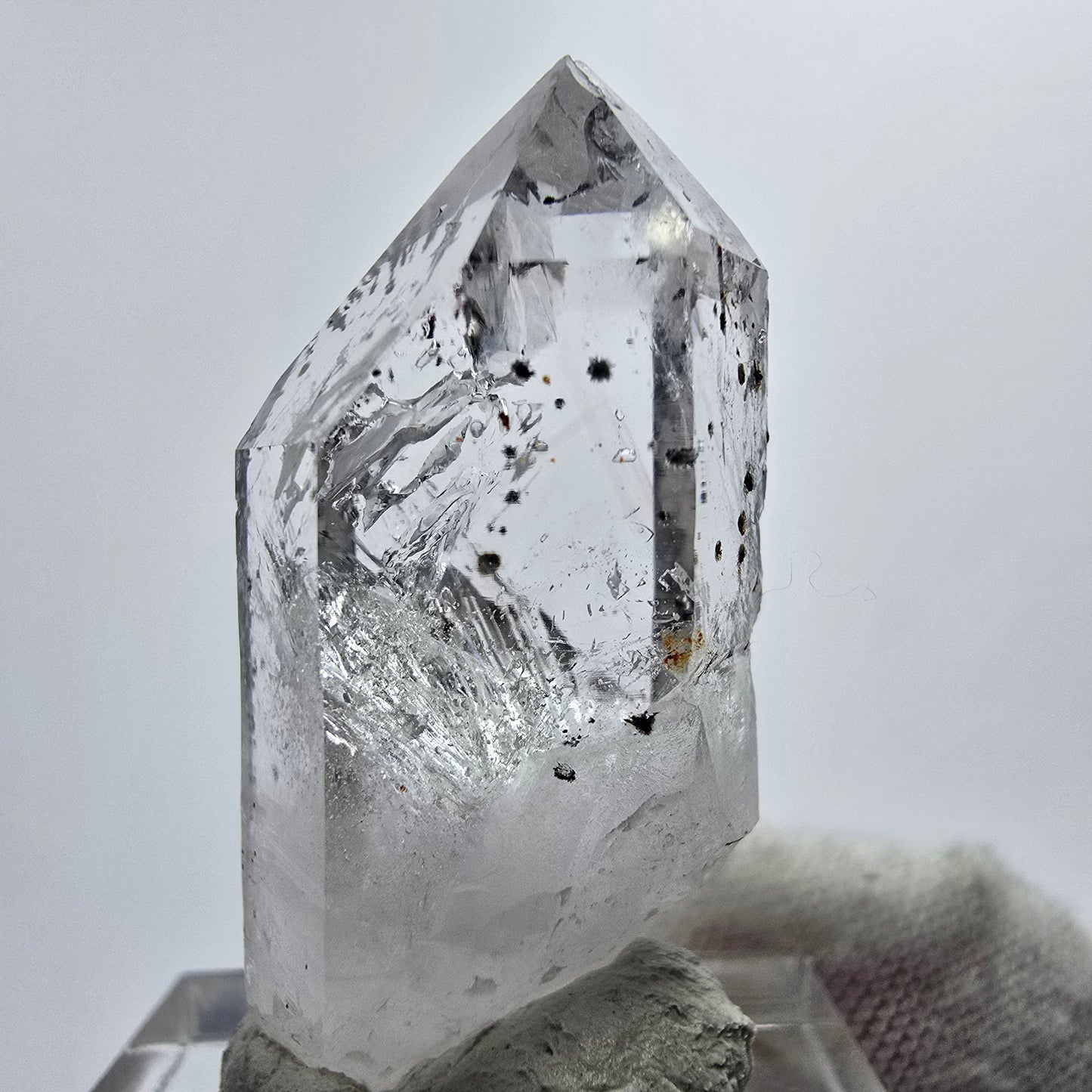 Harlekin Phantom Quarz Kristall Streep Mine Goboboseb Namibia 37*15*13mm