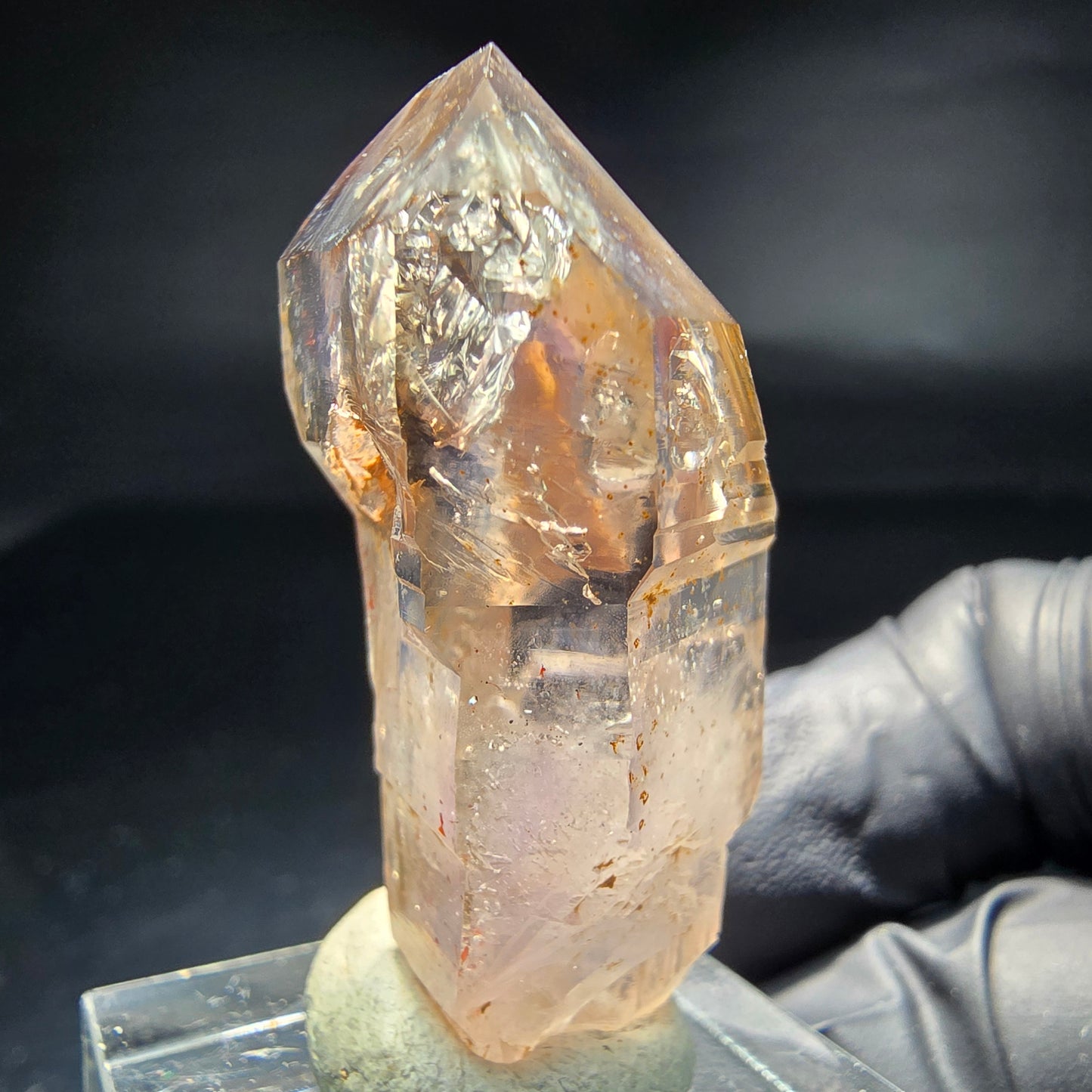 Klare Phantom Amethyst Fenster Zepter Spitze Goboboseb Namibia 38*16*18mm