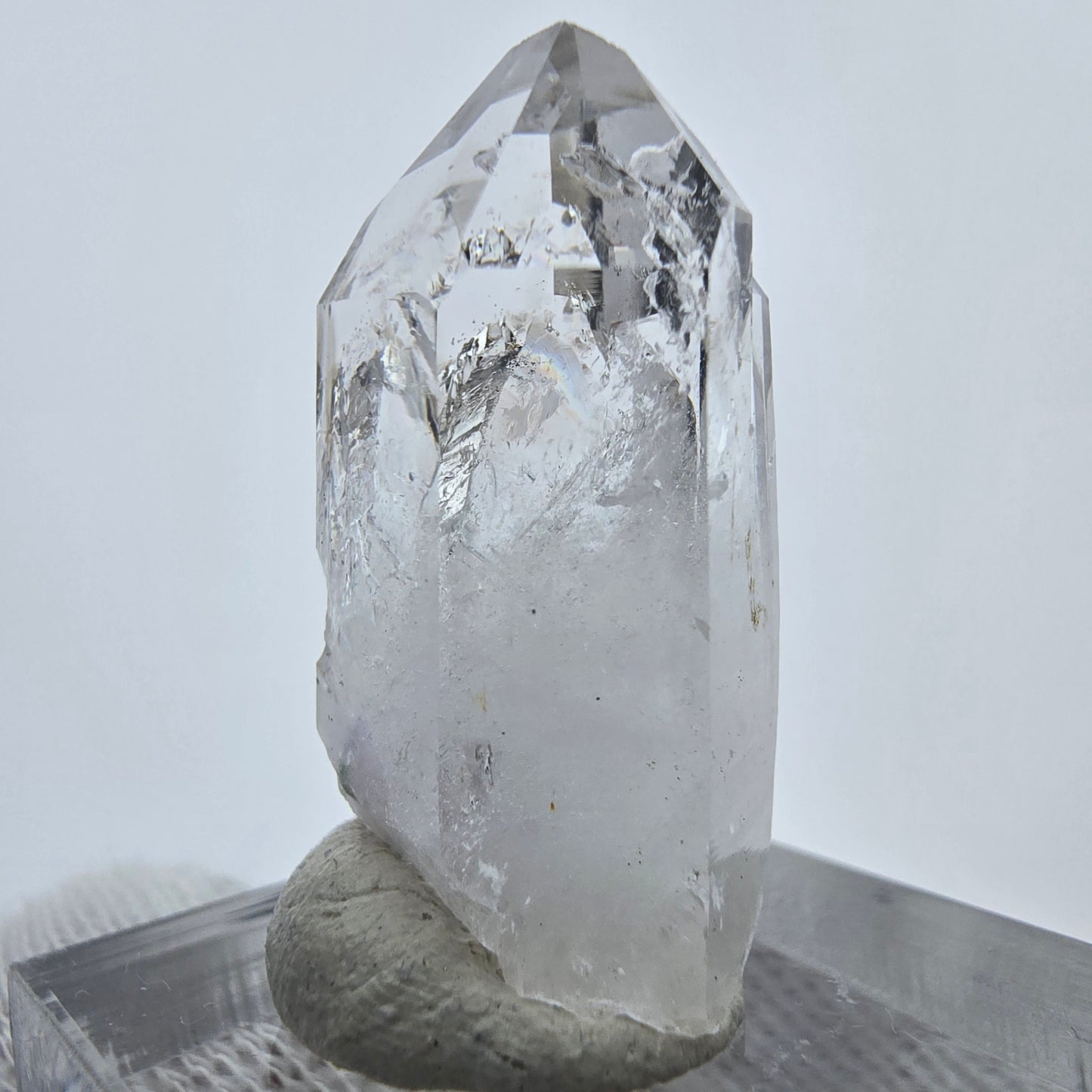 Klare Phantom Amethyst Quarz Spitze Streep Mine, Goboboseb, Namibia 29*15*12mm