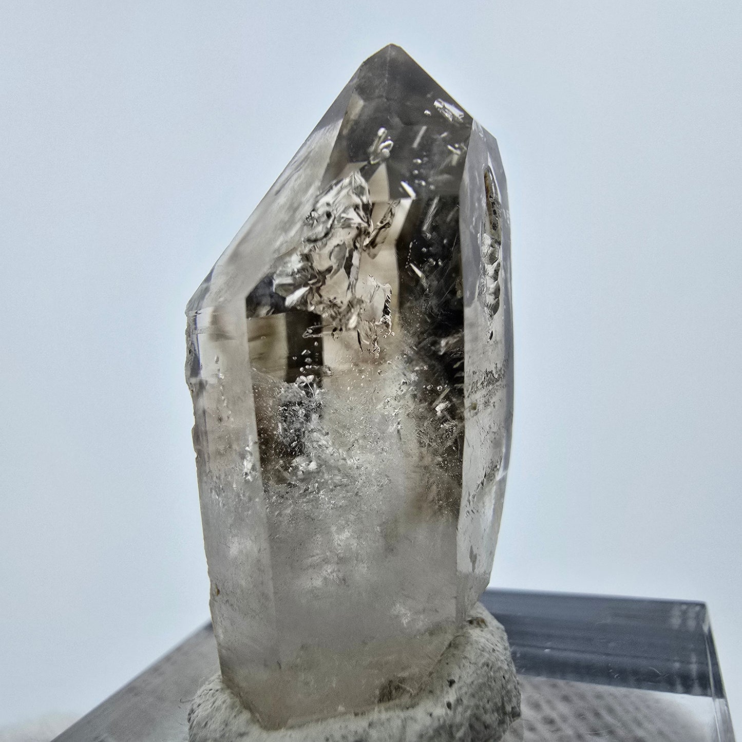 Phantom Rauchquarz Fenster Zepter Quarz Spitze Goboboseb, Namibia 31*16*15mm