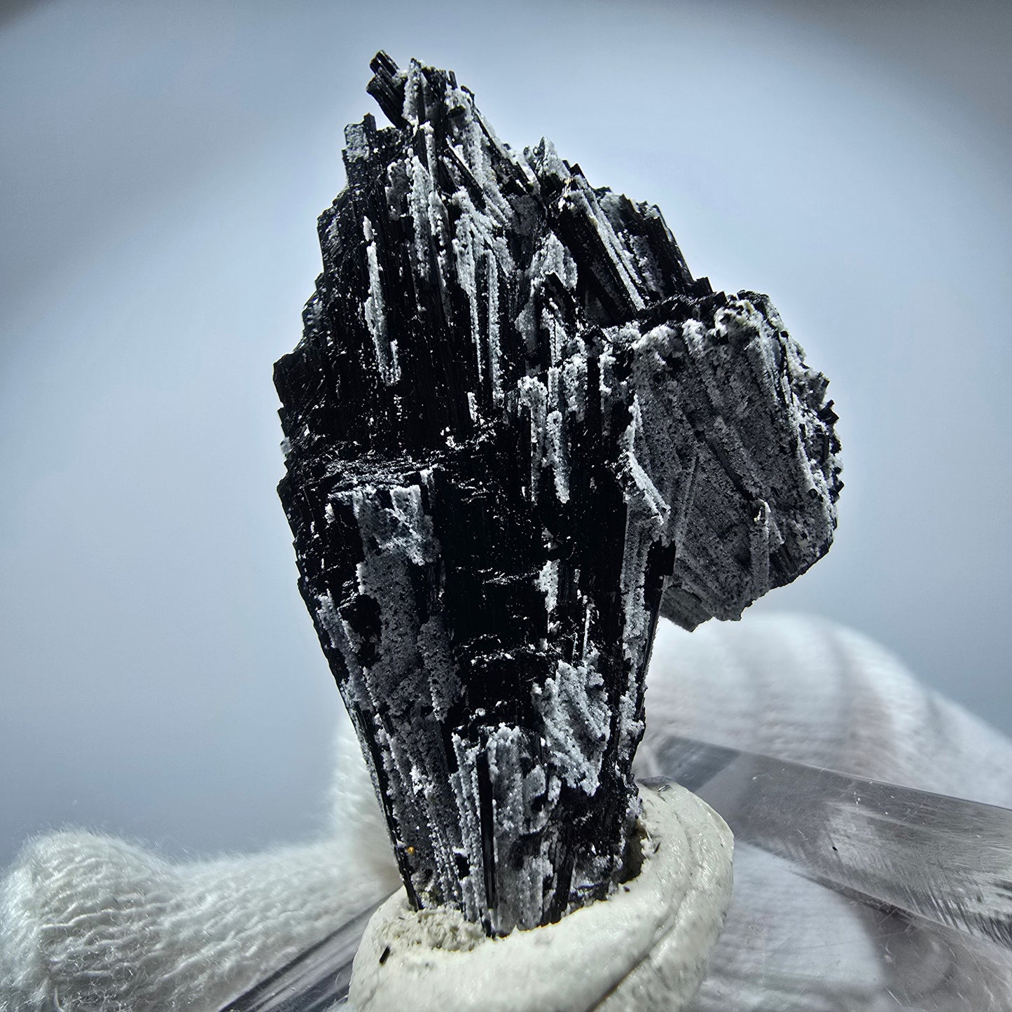 Magnifique spécimen de tourmaline Schorl et de quartz, Erongo, Namibie, 37 x 24 x 15 mm