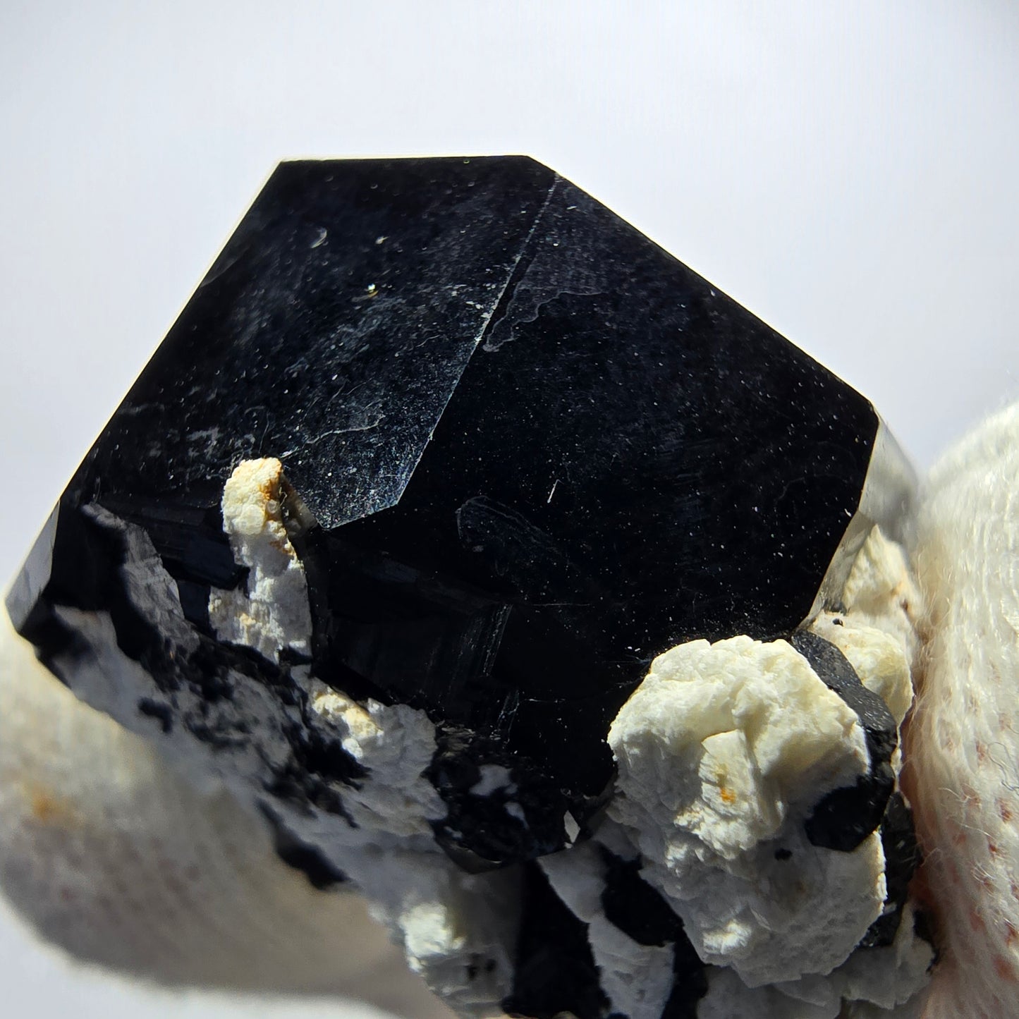 Rare Schorl Tourmaline, Hyalite, Orthoclase Specimen Erongo, Namibia 42*40*27mm