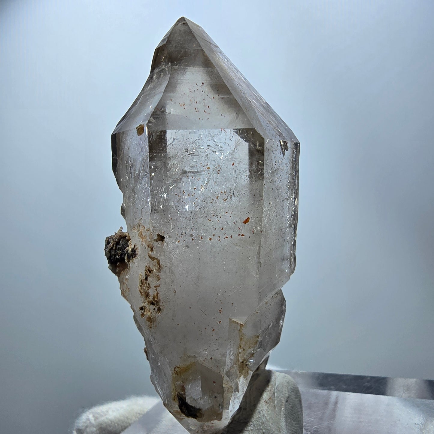 Klarer Phantom Rauchquarz DT Zepter Kristall Goboboseb, Namibia 61*28*26mm