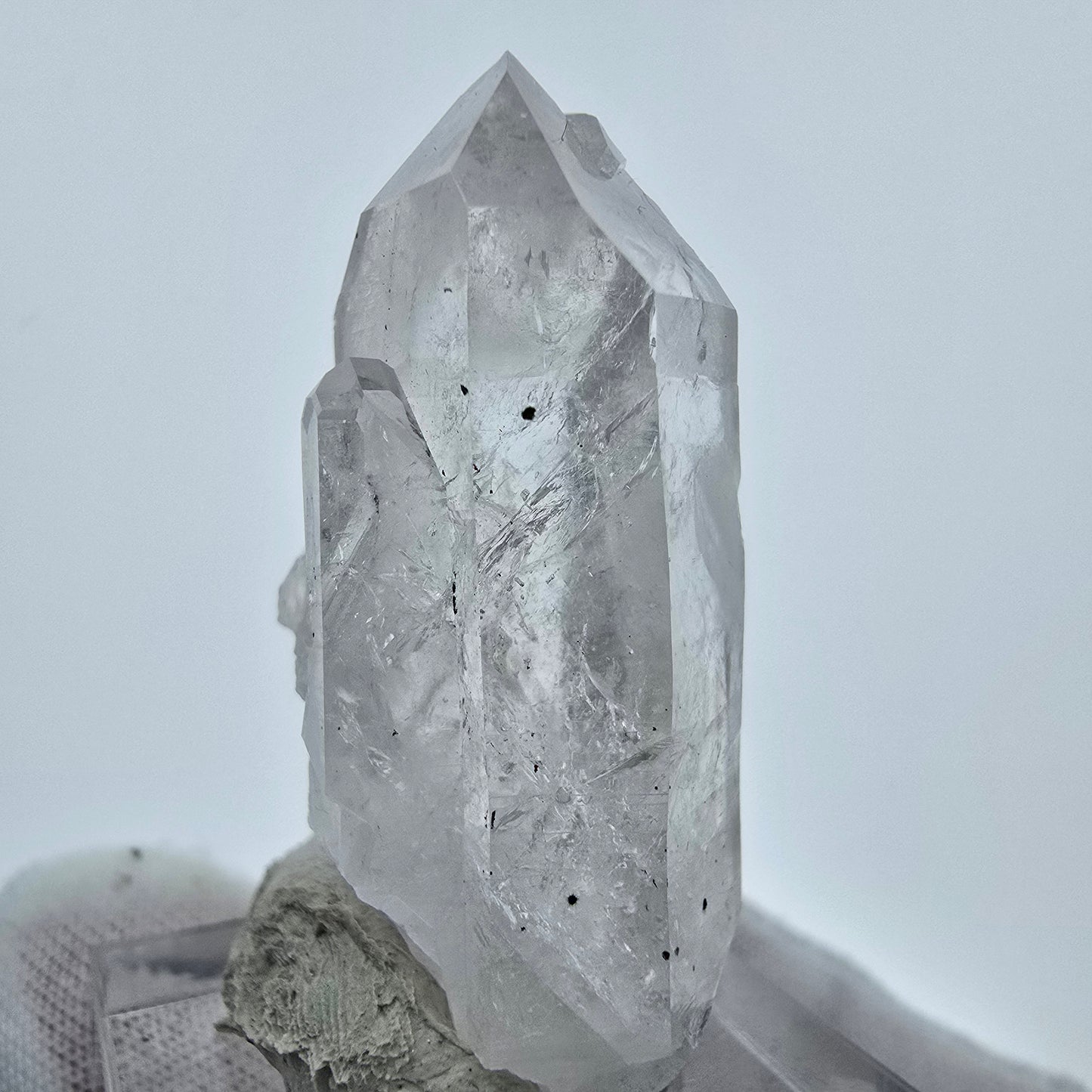 Enhydro Phantom Hämatit Quarz Stufe Streep Mine, Goboboseb, Namibia 40*19*16mm