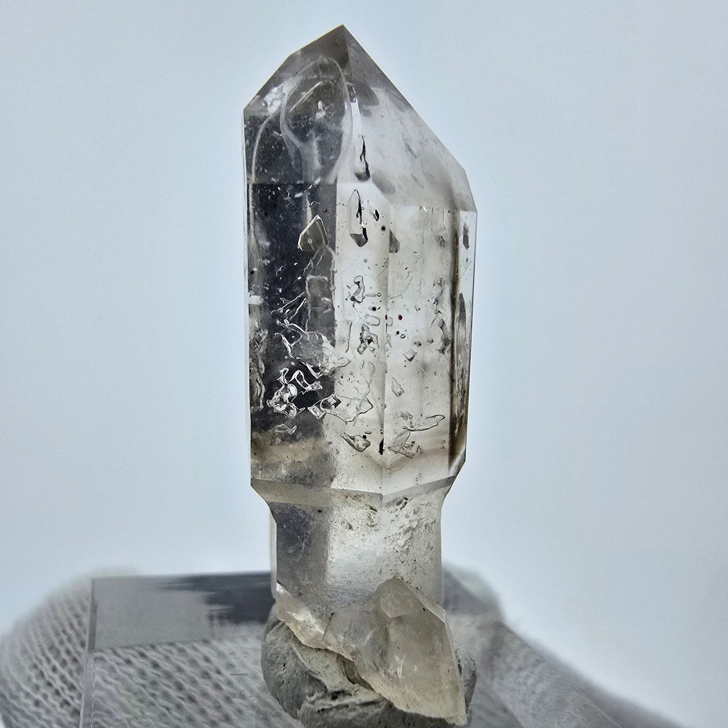 Klarer Phantom Rauchquarz Zepter Kristall Goboboseb, Namibia 39*15*11mm