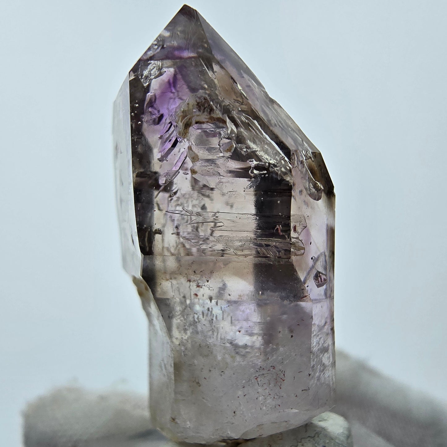 Sceptre d'améthyste fantôme Enhydro 2x Bubble Goboboseb, Namibie 38*20*16mm Collection