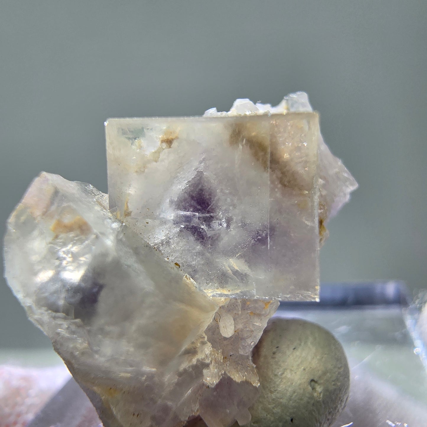 Cubes de fluorite fantôme UV rares, qualité quartz Brandberg, Namibie 23*18*13mm