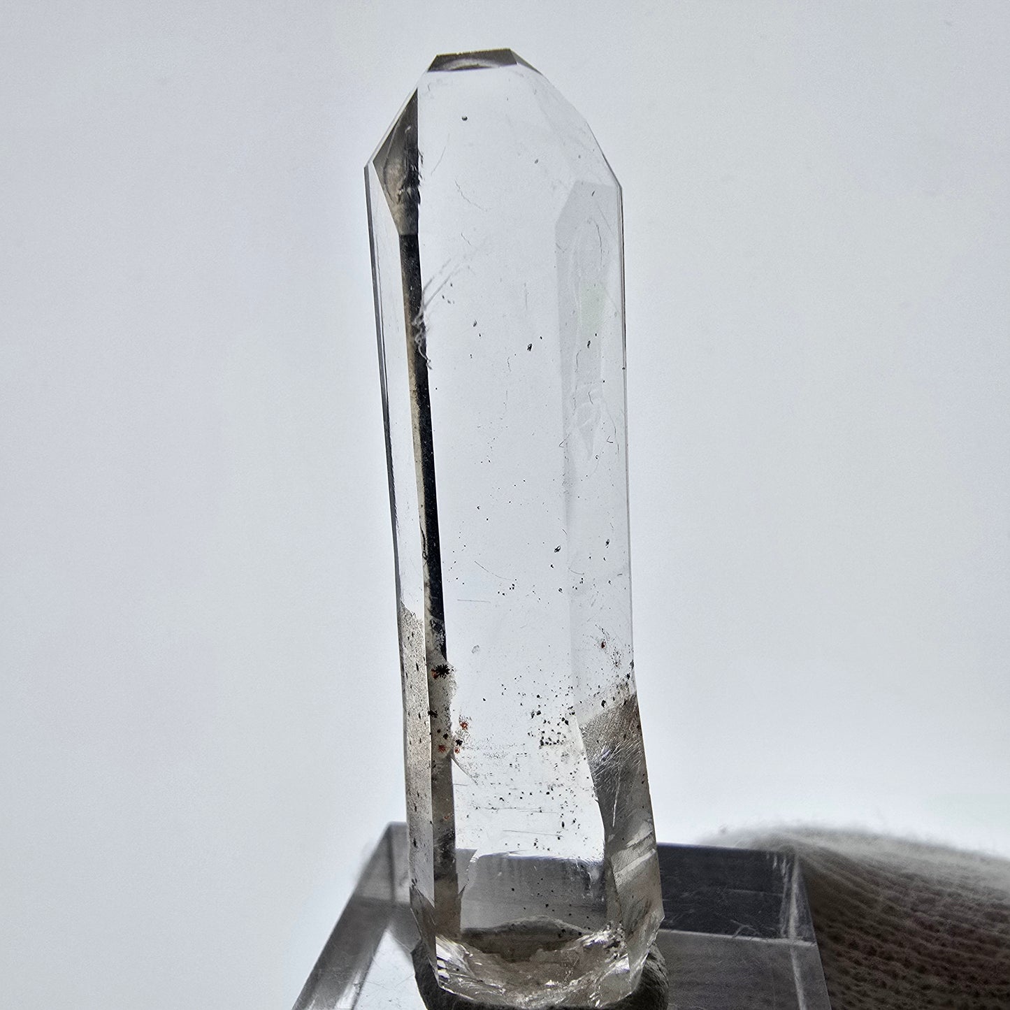 Skeleton Phantom Smoky Quartz Scepter Valentine Pocket, Namibia 51*14*9mm