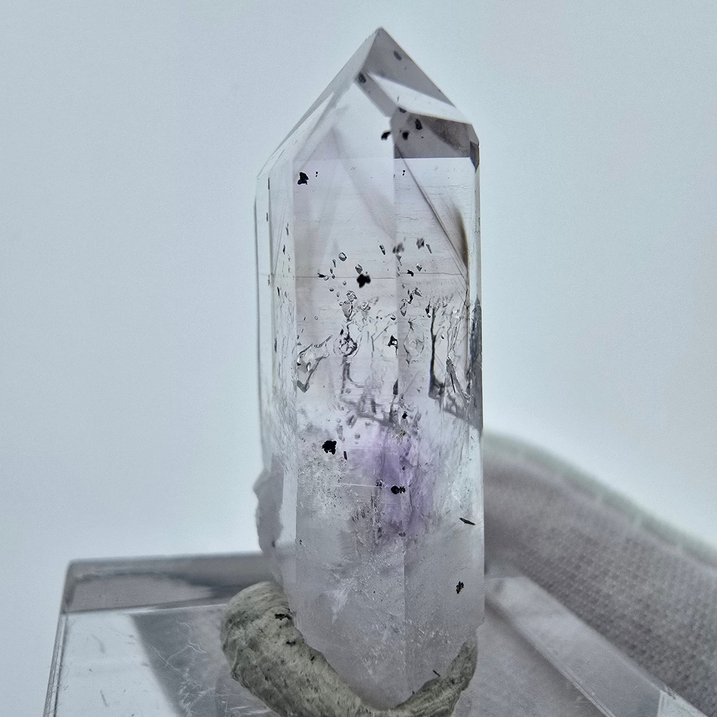 Phantom Amethyst Hämatit Kristall Streep Mine Goboboseb Namibia 29*13*8mm