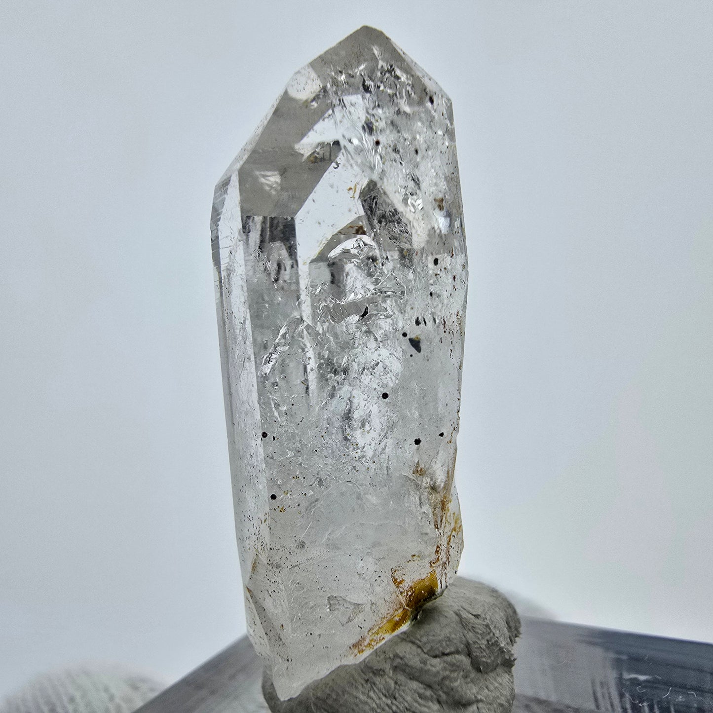 Enhydro Phantom Quarz, 1x Blase Streep Mine, Goboboseb, Namibia 36*16*11mm