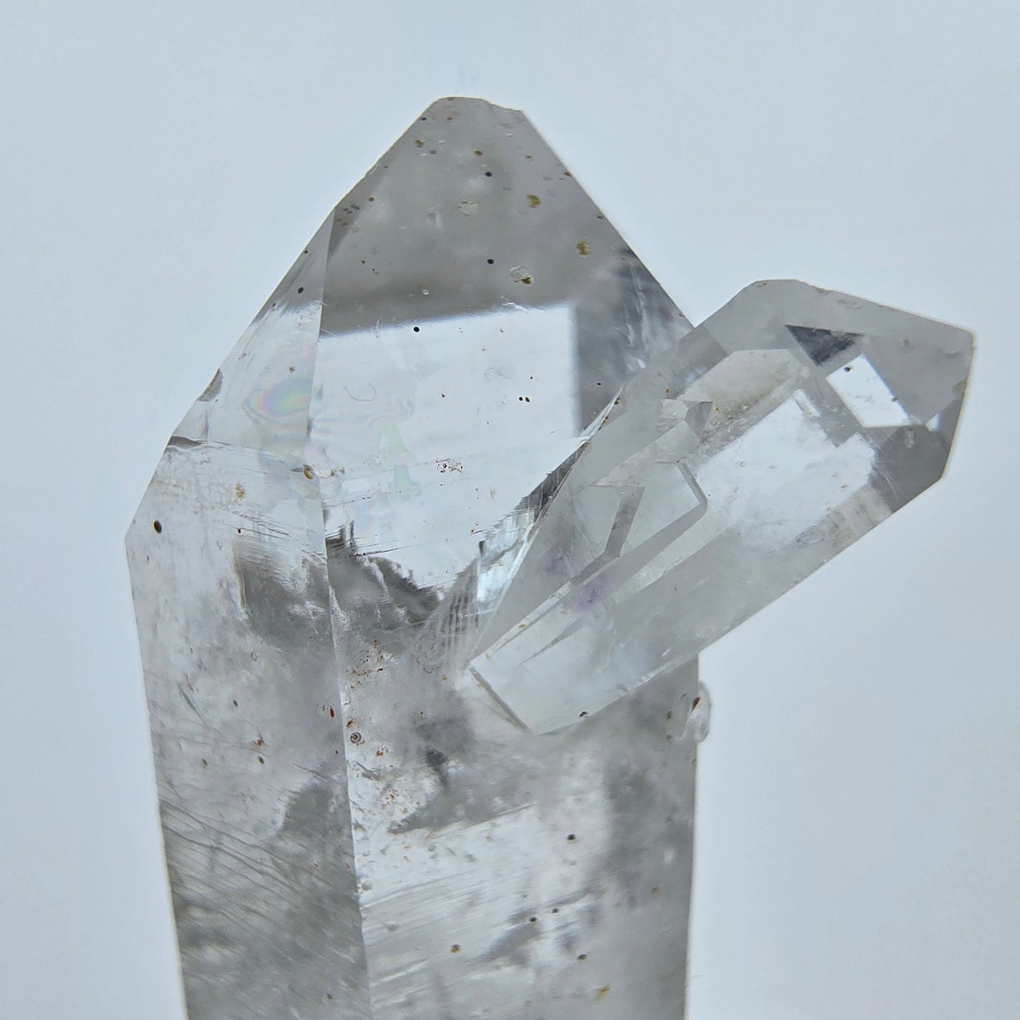 Enhydro Lemurian Phantom Quarz Spitzen Streep Mine Goboboseb, Namibia 42*19*15mm