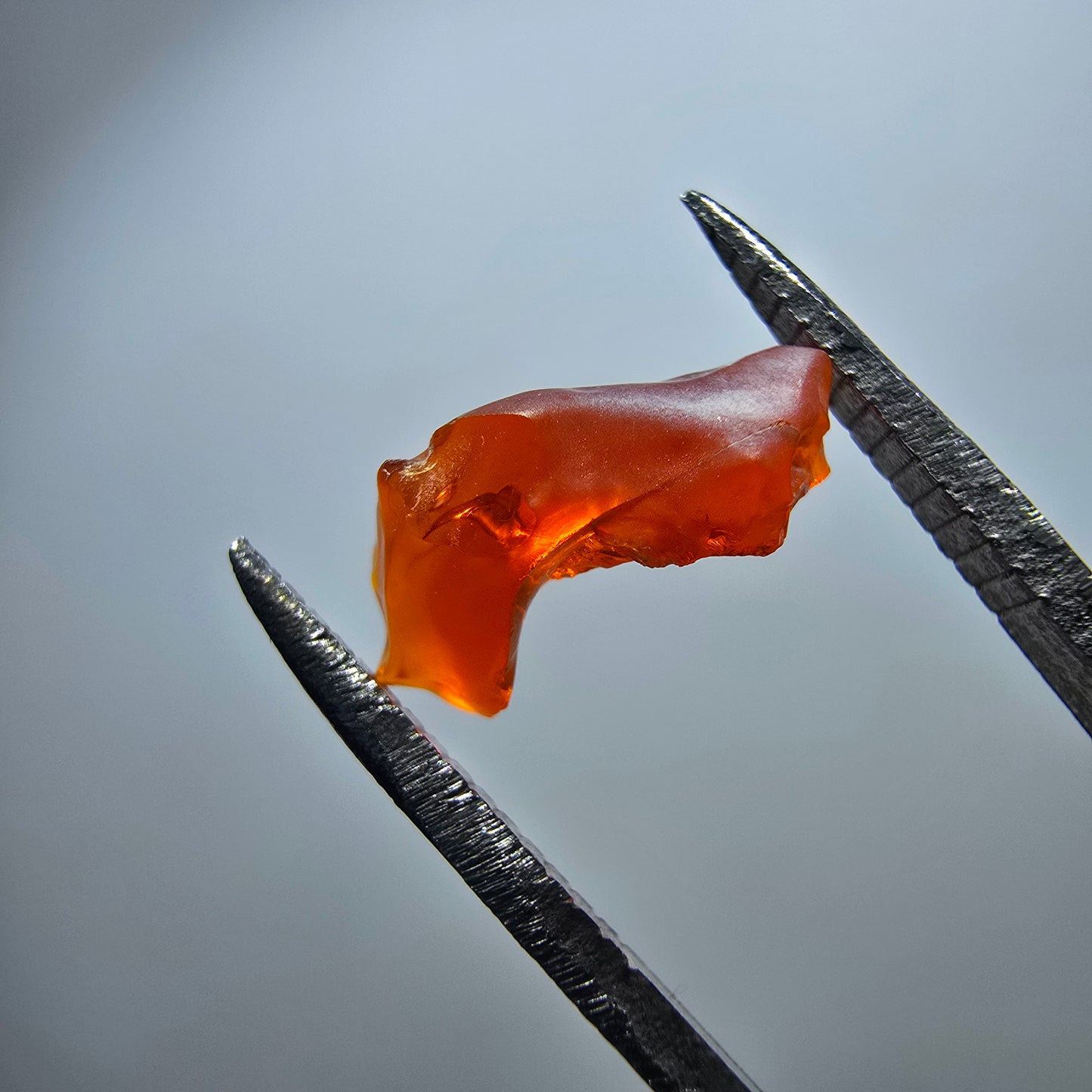 Seltener Feueropal Kristall, rot orange Mexiko 12*6*5mm