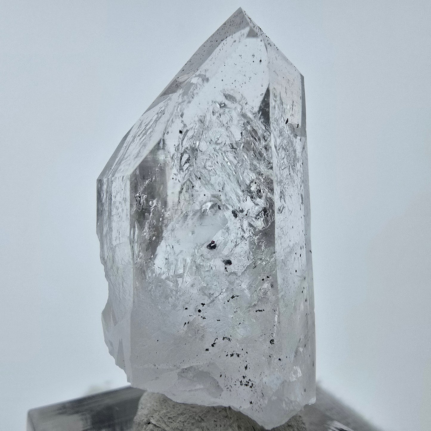 Klarer Phantom Hämatit Quarz Kristall Streep Mine, Goboboseb, Namibia 43*18*20mm