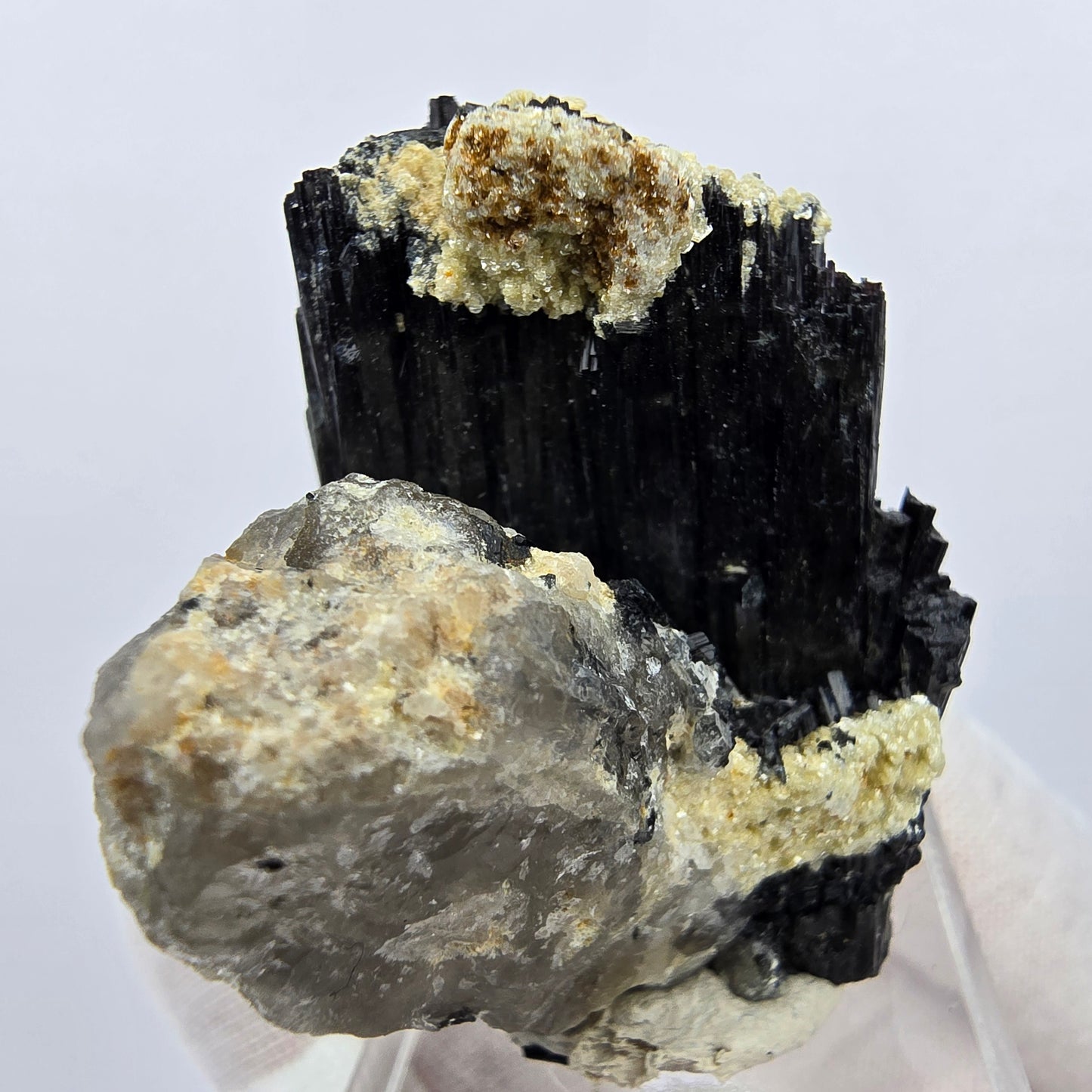 Seltene Schörl Turmalin, Rauchquarz Stufe Erongo, Namibia 42*34*30mm Sammlung