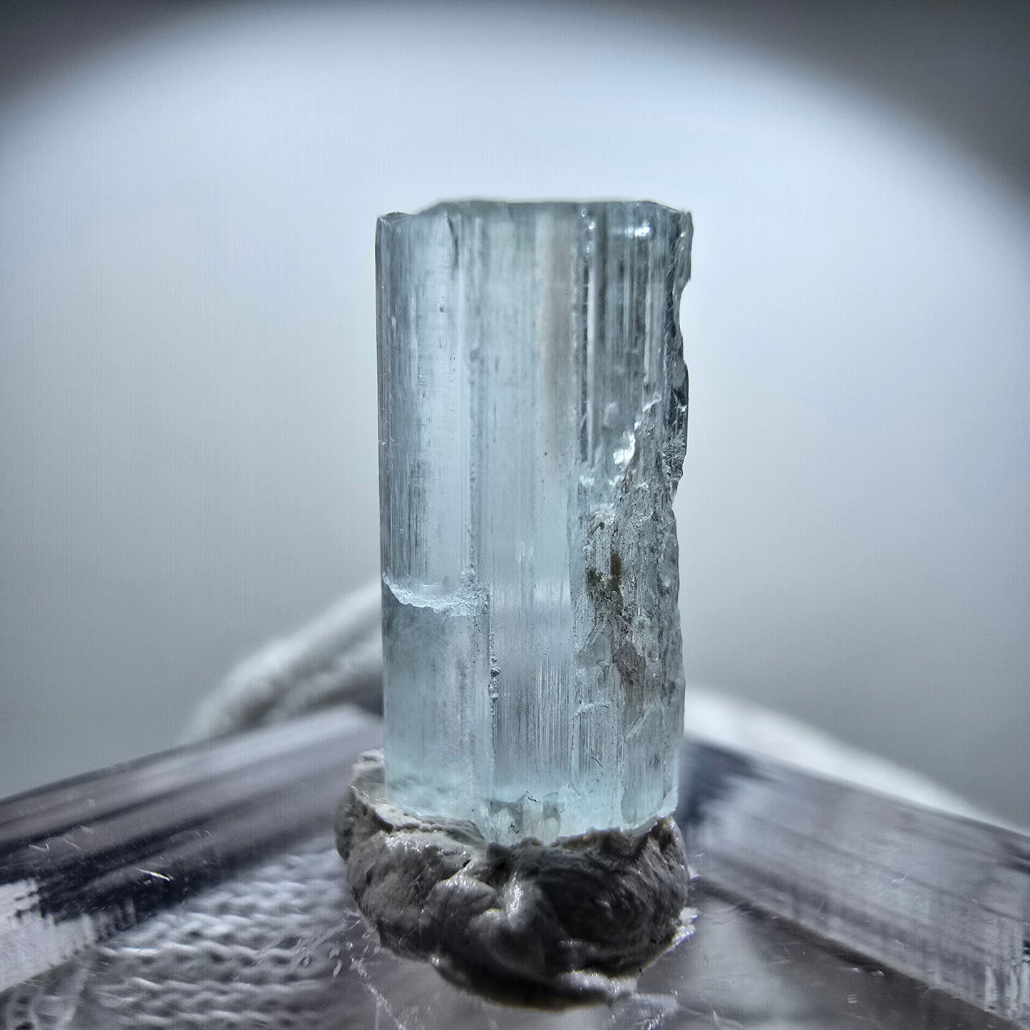 Klarer Aquamarin Kristall, blau Nagar, Pakistan 15*8*7mm