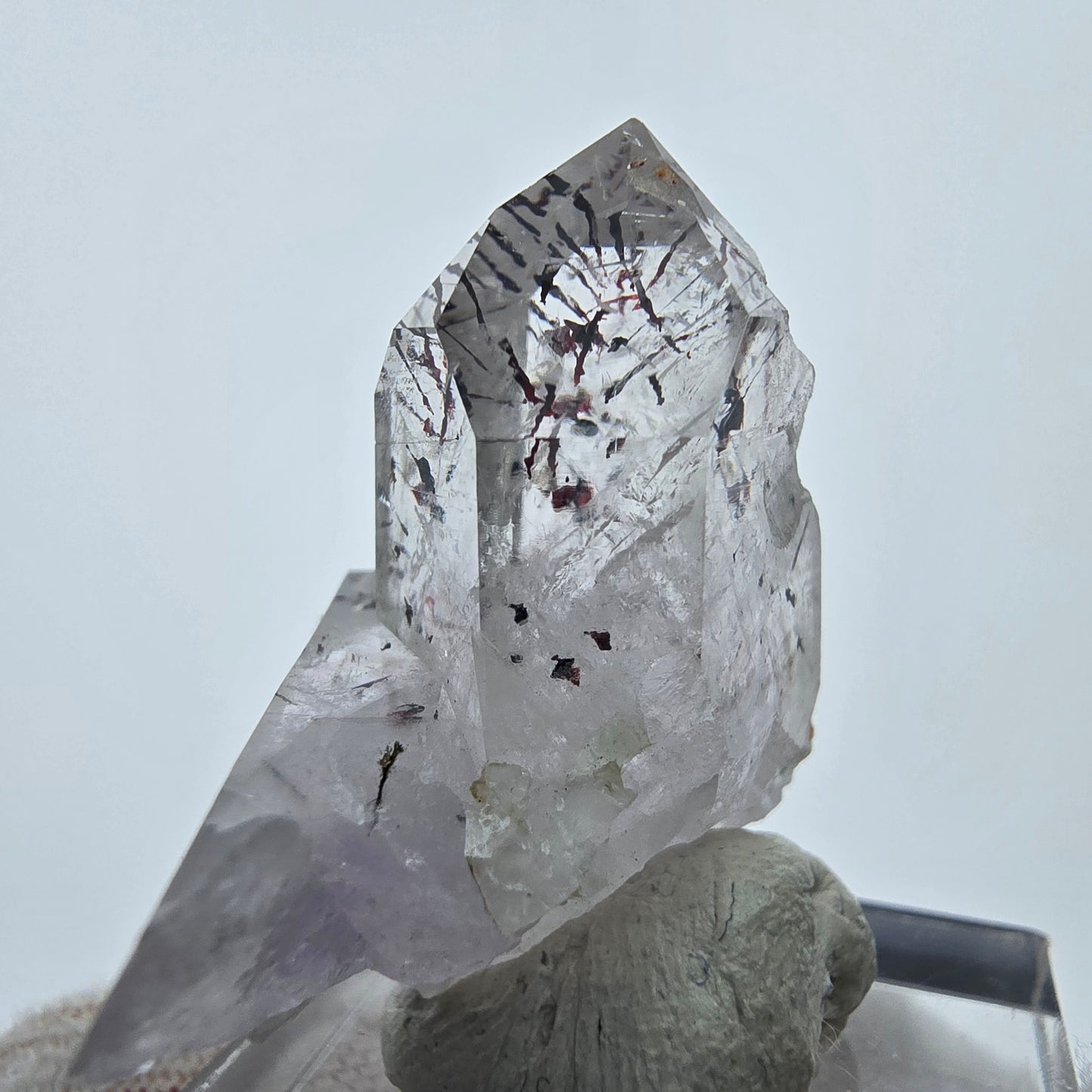 Harlekin Phantom Amethyst mit Analcim Streep Mine Goboboseb Namibia 33*24*20mm