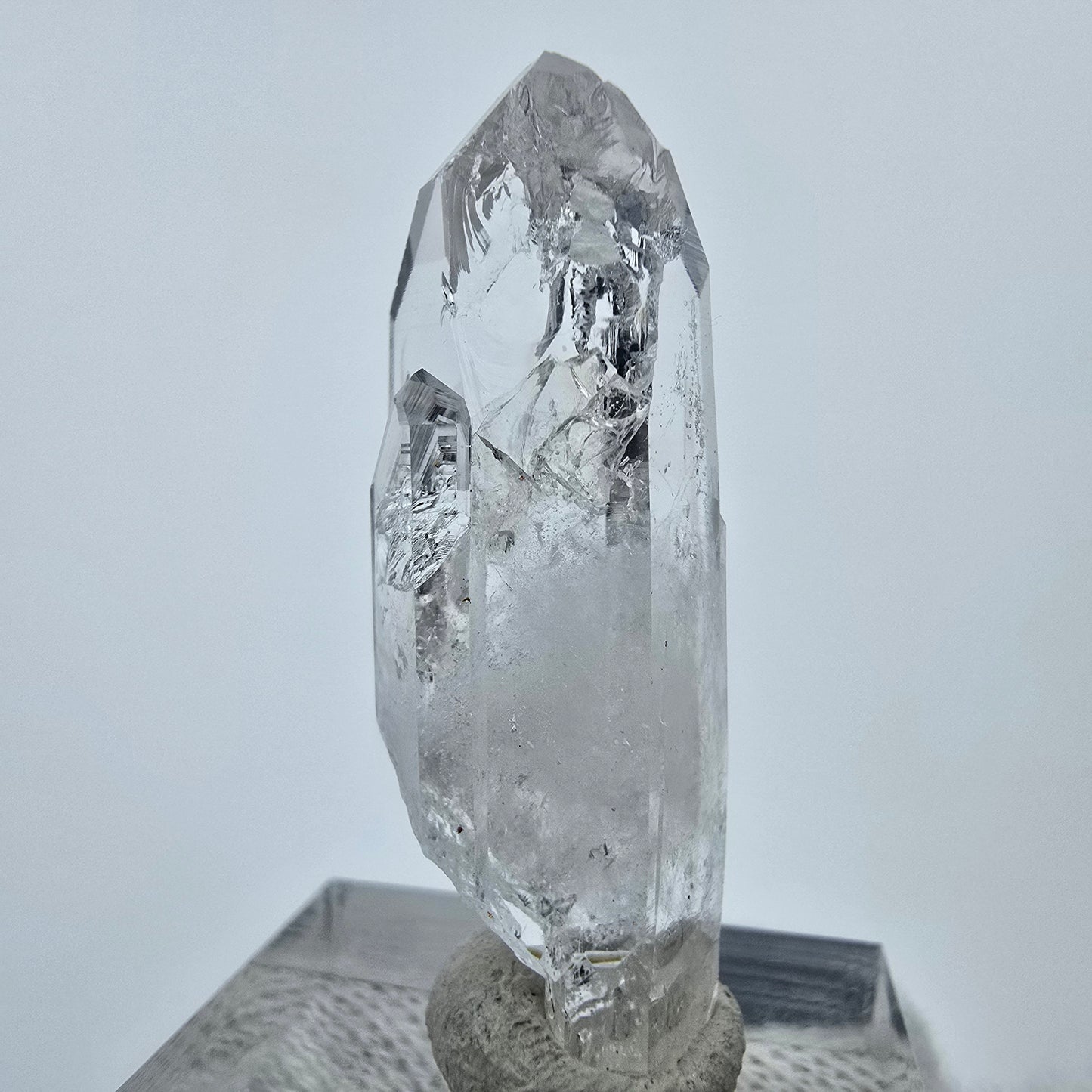 Klarer Phantom DT Quarz Kristall Valentine Pocket Goboboseb, Namibia 38*14*12mm