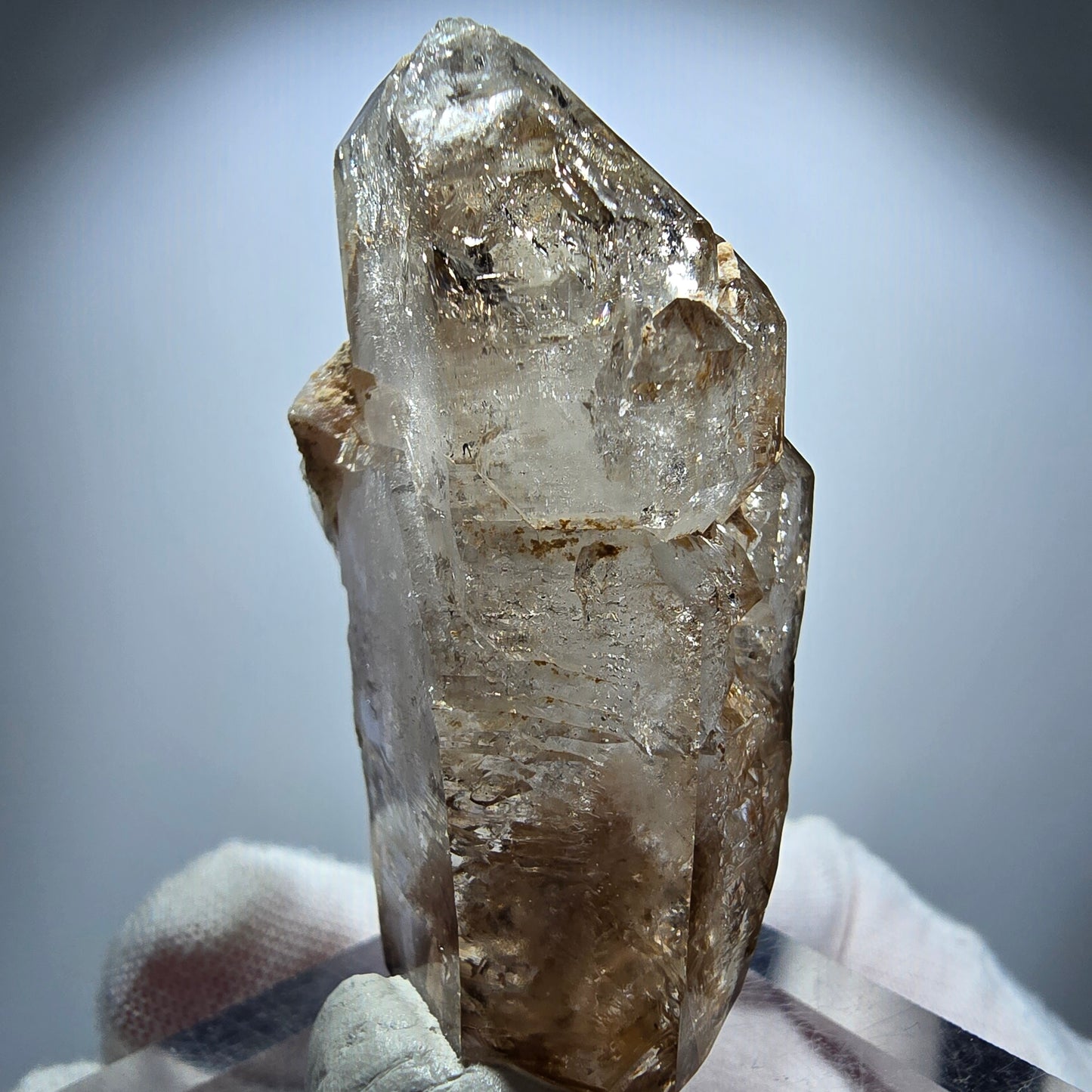 Phantom Rauchquarz DT Fenster Zepter Kristall Goboboseb, Namibia 54*27*27mm