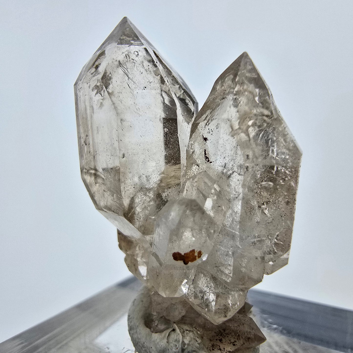Klare Phantom Rauchquarz DT Zepter Stufe Goboboseb, Namibia 30*19*15mm