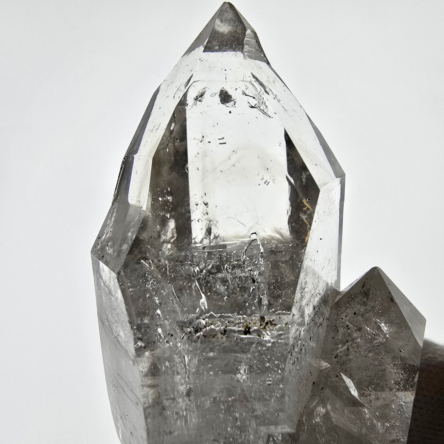 Gobo de poche Skeleton Phantom Smoky Quartz DT Zepter Valentine. Namibie 71 x 33 x 35 mm