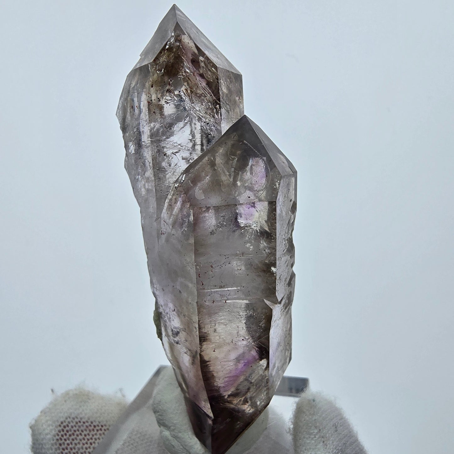 Enhydro Phantom Amethyst Skelett DT Zepter 3x Blase Goboboseb Namibia 61*25*16mm