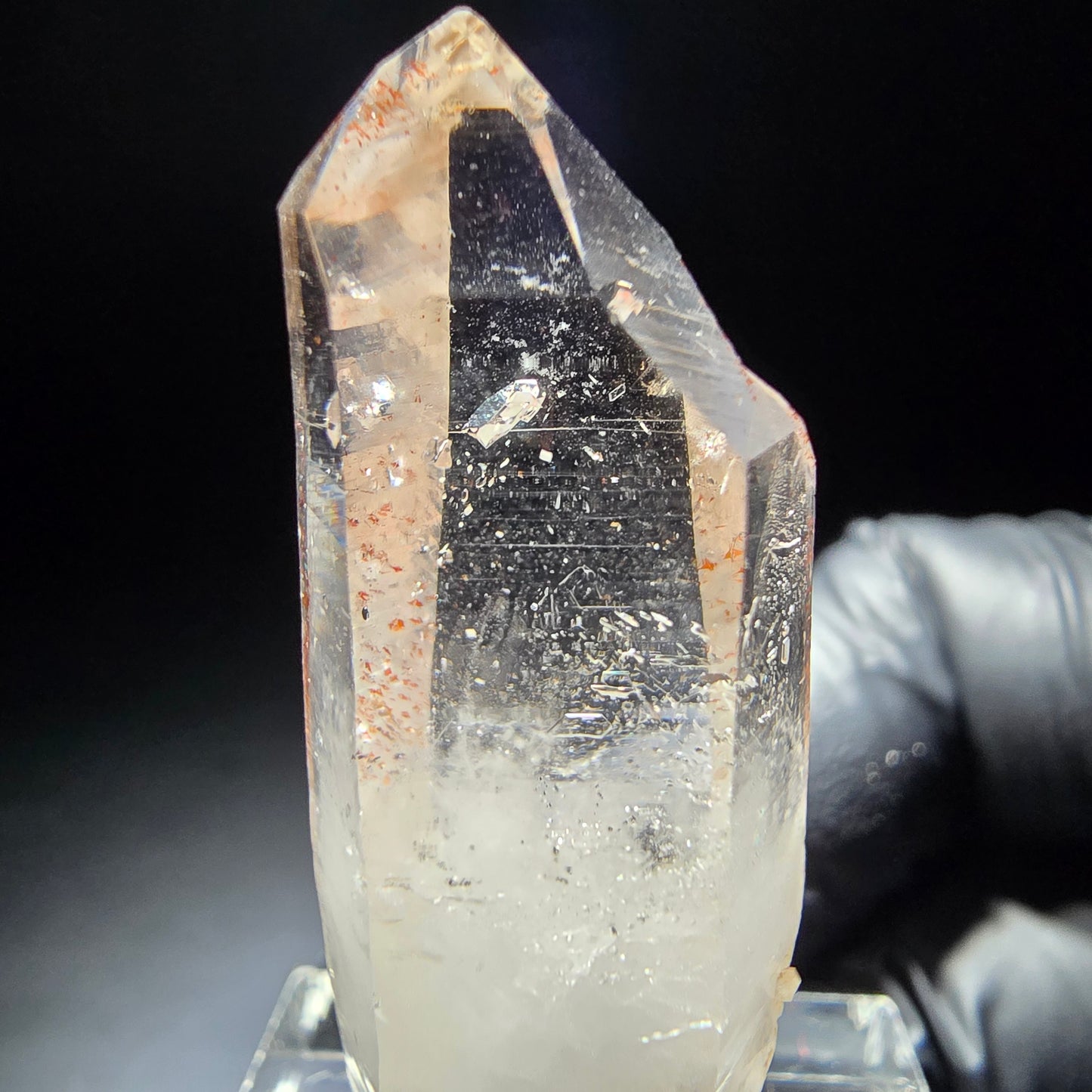 Quartz fumé fantôme clair avec inclusions de fer Goboboseb, Namibie 40*15*11mm