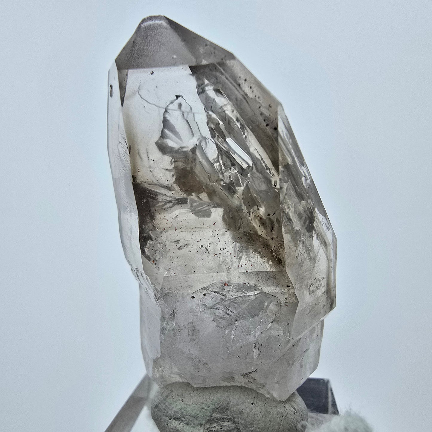 Klarer Phantom Rauchquarz Zepter Kristall Goboboseb, Namibia 50*24*24mm