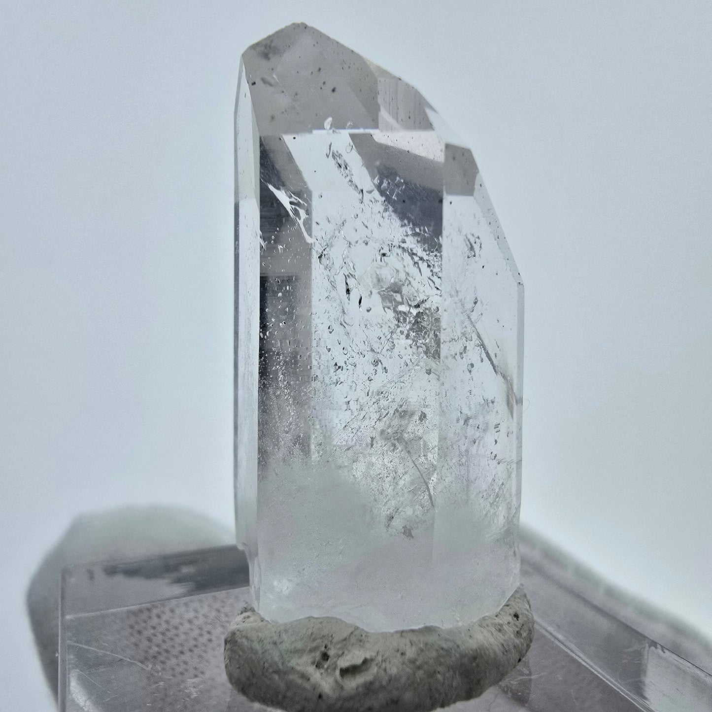 Klarer Phantom Hämatit Quarz Kristall Streep Mine, Goboboseb, Namibia 31*15*13mm