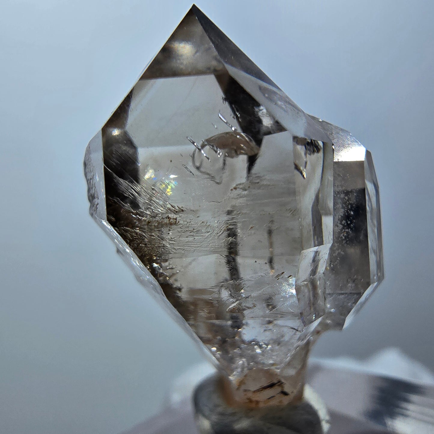 Klare Phantom Rauchquarz Zepter Stufe Goboboseb, Namibia 34*19*14mm