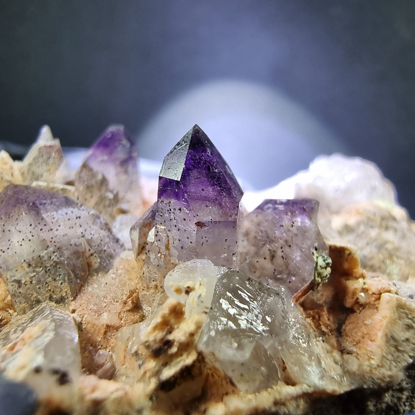 Seltene Brandberg Amethyst Stufe lila 44*42*27mm Brandberg, Namibia Sammlung