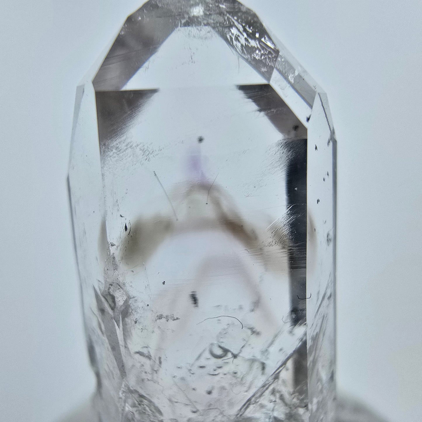 Enhydro Phantom Hämatit Amethyst Streep Mine, Goboboseb, Namibia 41*17*10mm