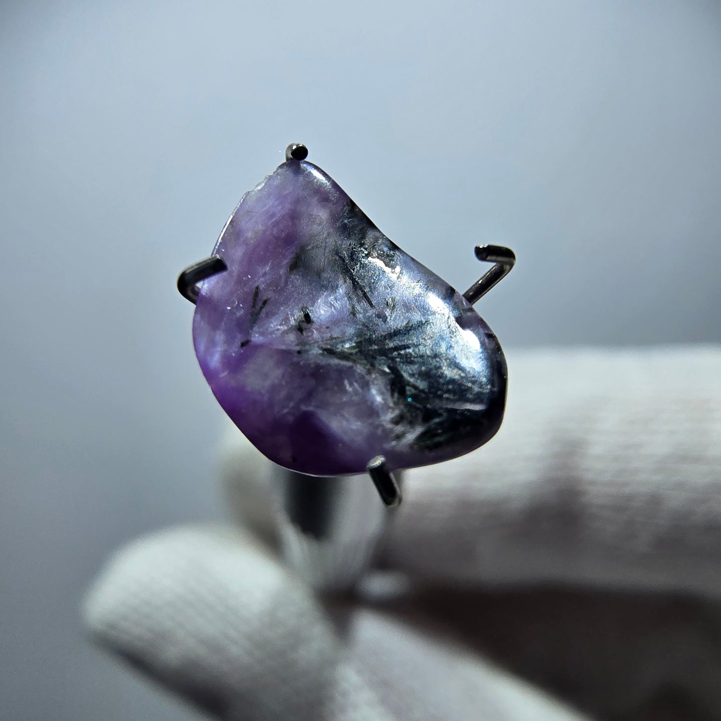 Rare Charoite crystal purple, polished Russia 10*7*3mm