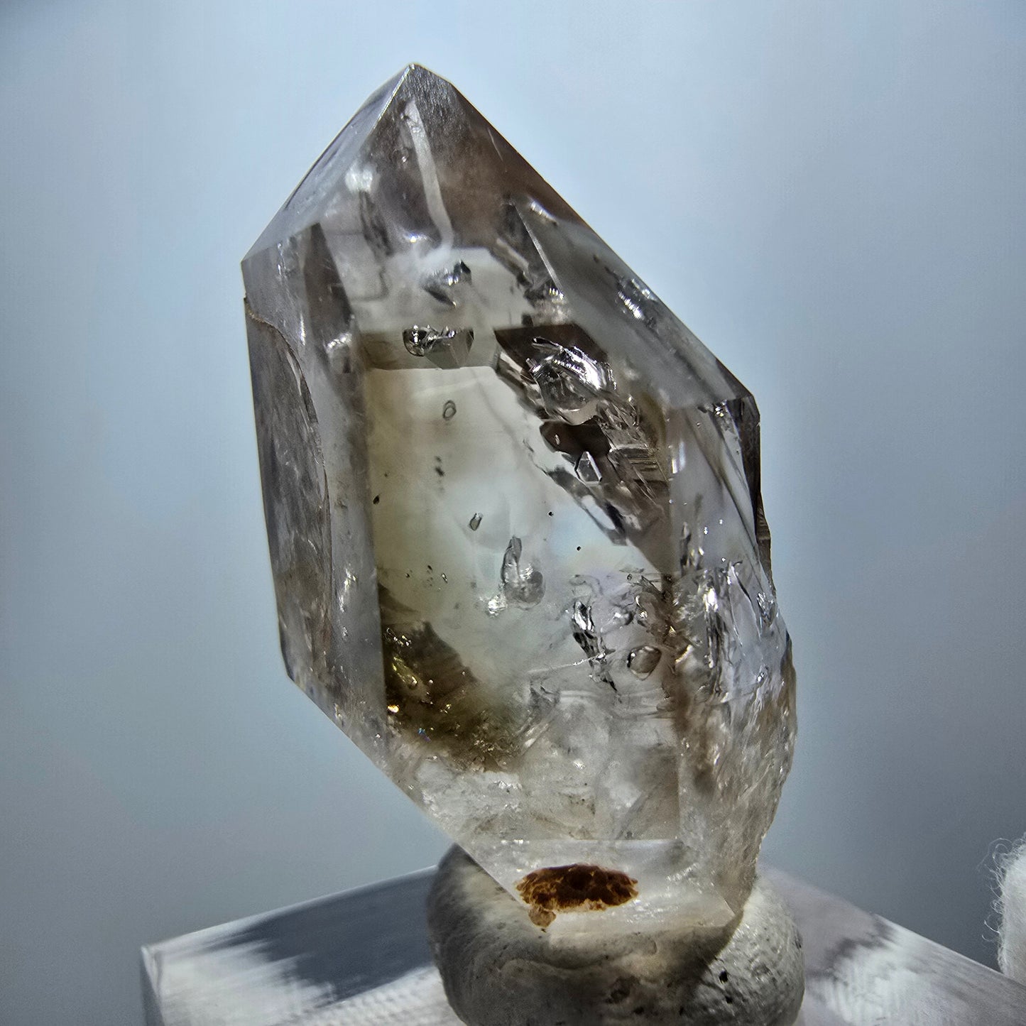 Klarer Phantom Rauchquarz Doppelender Kristall Goboboseb, Namibia 36*21*17mm